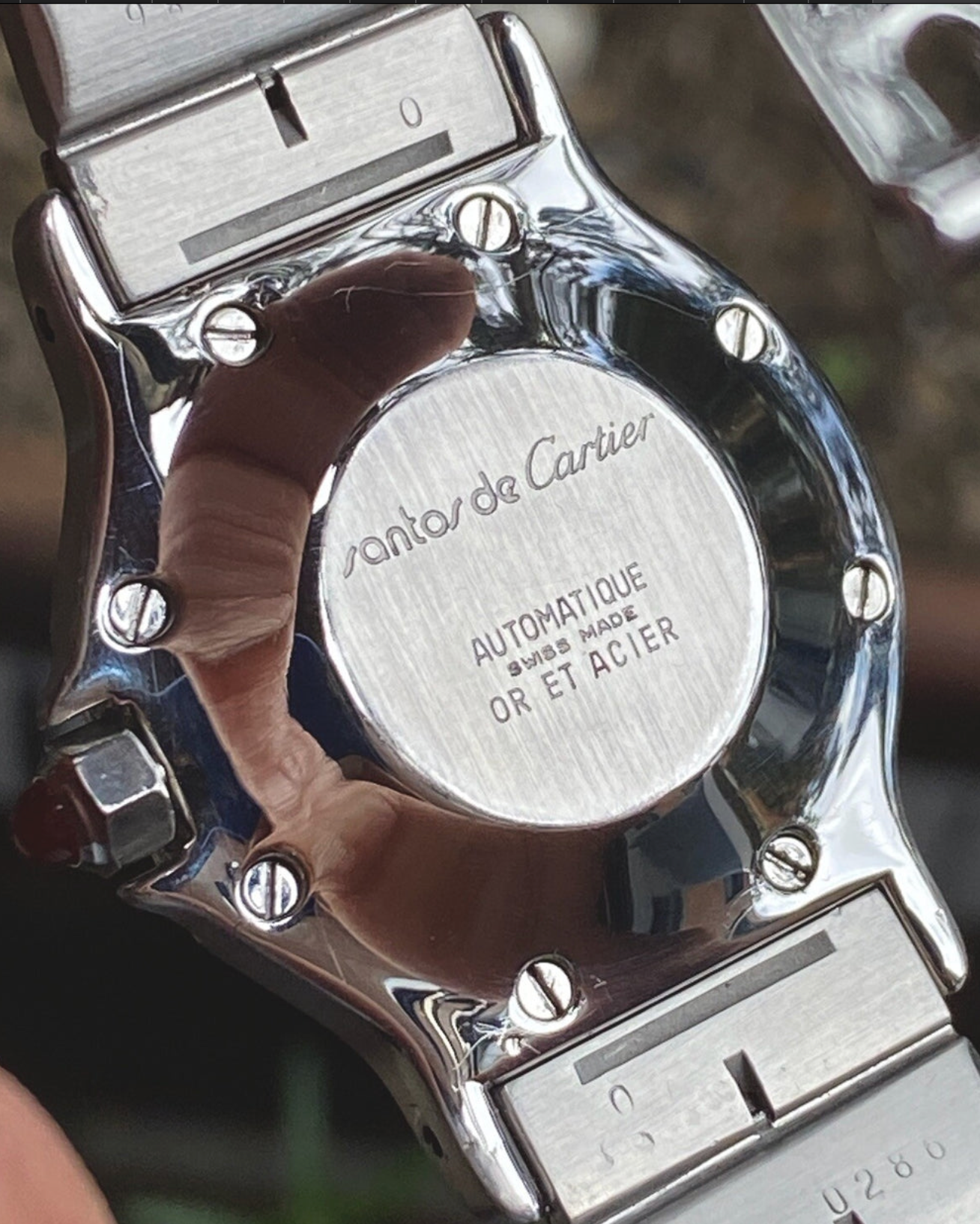 Vintage Cartier Santos Octagon Watch 29mm | Ref. 2966 | 18K & Steel | Auto Cal 2670 | Spiderweb Dial | Box | Men’s Luxury Watch