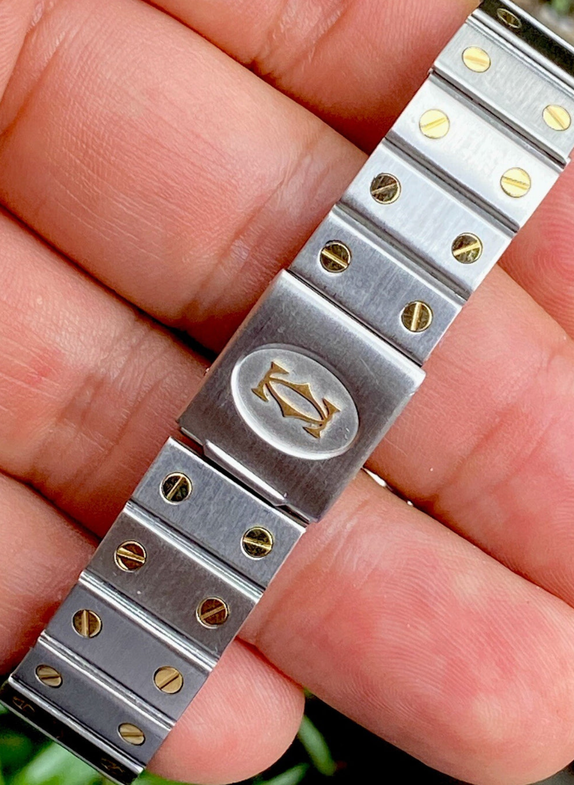 Vintage Cartier Santos Octagon Watch 29mm | Ref. 2966 | 18K & Steel | Auto Cal 2670 | Spiderweb Dial | Box | Men’s Luxury Watch