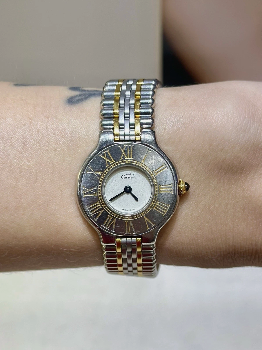 Cartier Must de Cartier 21 – Ladies 28mm Two-Tone – Vintage Swiss Quartz Watch