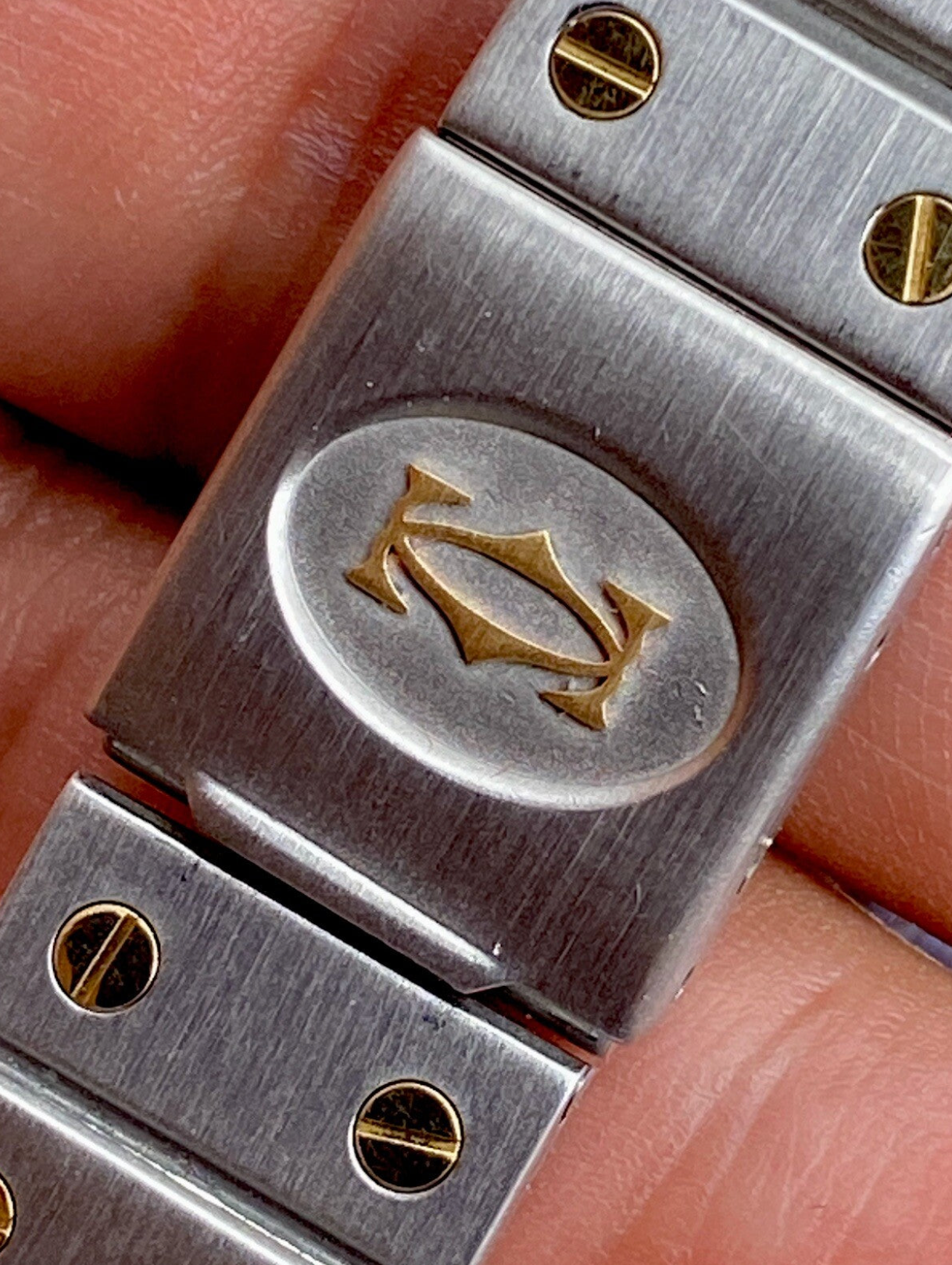 Vintage Cartier Santos Octagon Watch 29mm | Ref. 2966 | 18K & Steel | Auto Cal 2670 | Spiderweb Dial | Box | Men’s Luxury Watch