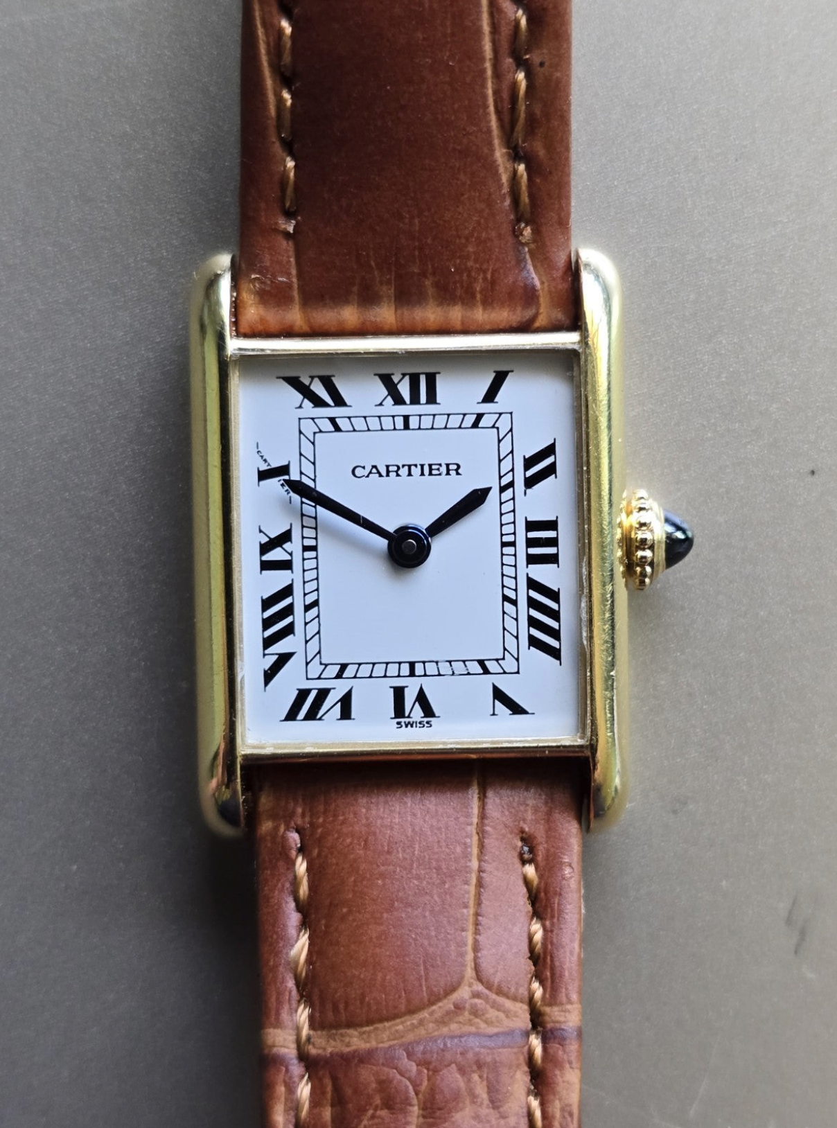 Cartier Louis Tank 6711 | 18K Gold | Vintage 1970s Manual Wind | Serviced by Cartier | Paris Dial | Box & Service Paperwork