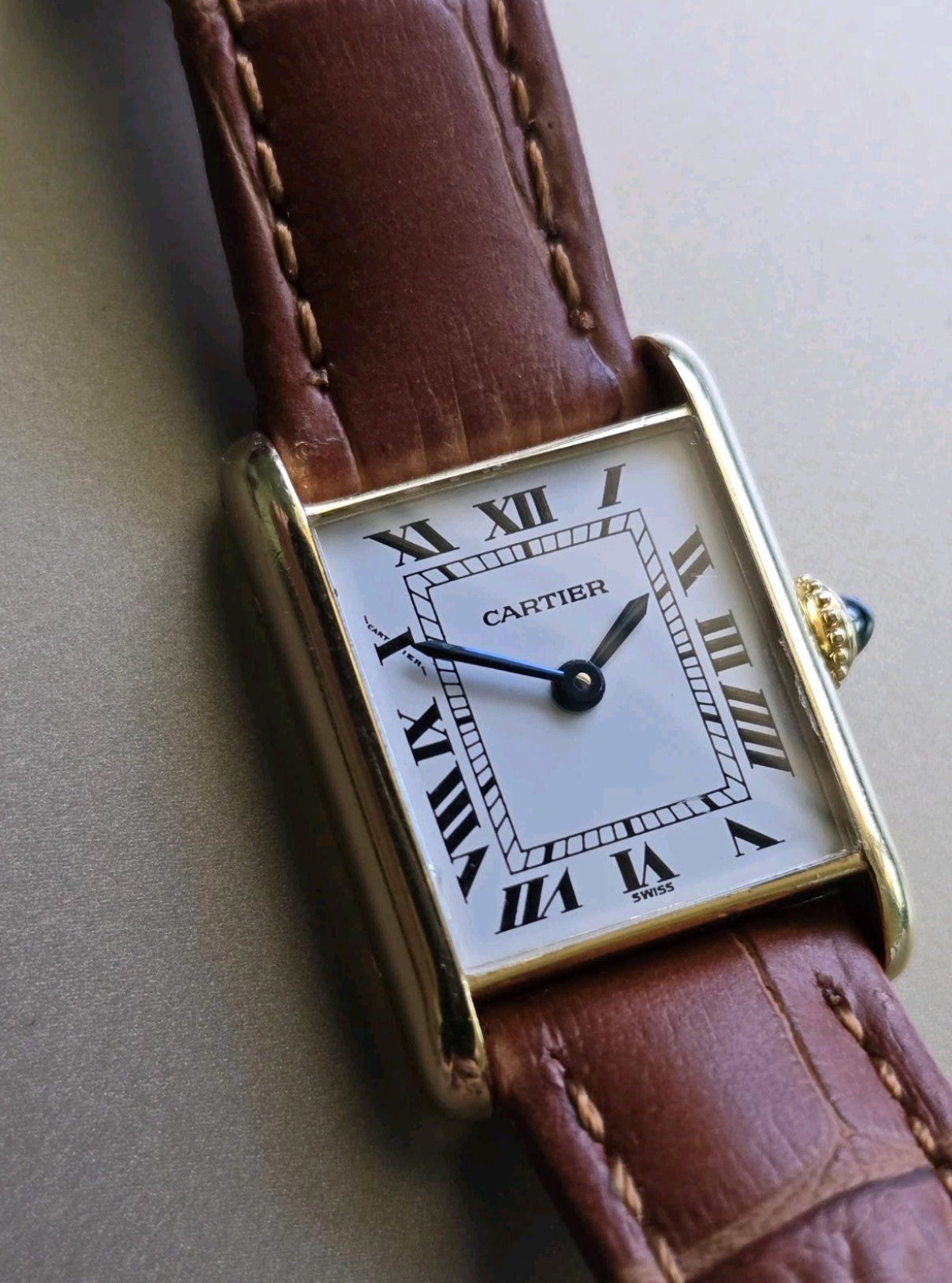 Cartier Louis Tank 6711 | 18K Gold | Vintage 1970s Manual Wind | Serviced by Cartier | Paris Dial | Box & Service Paperwork