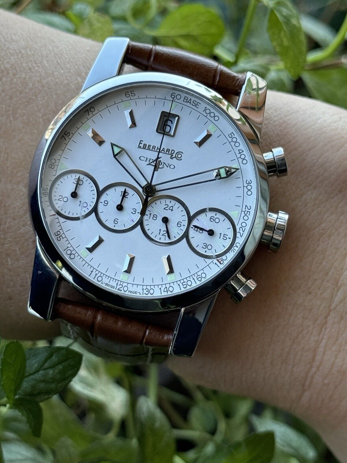 Eberhard & Co Chrono 4 Chronograph Automatic Mens 40mm Swiss Made 31041