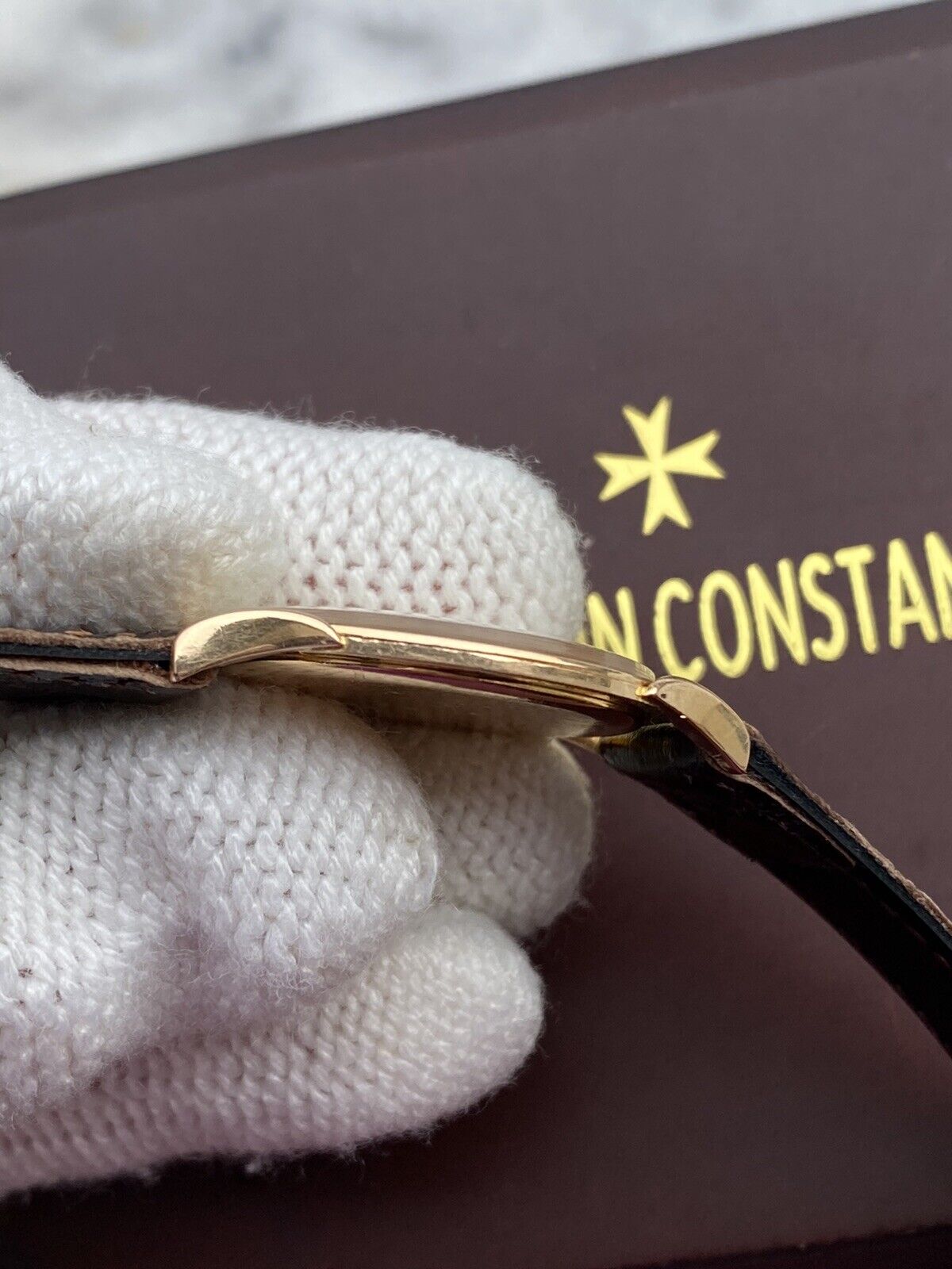 Vacheron Constantin Watch Manual Mens 31.5mm Slim Solid Rose Gold 18K Swiss Made