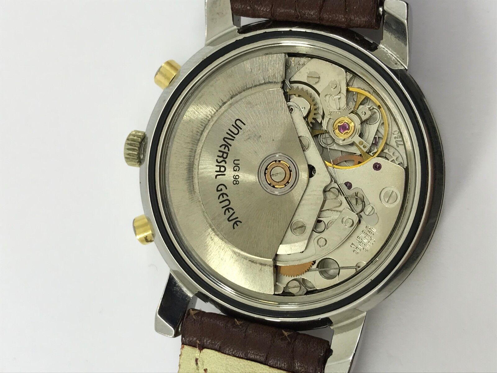 UNIVERSAL GENEVE COMPAX 698.410 CHRONOGRAPH AUTOMATIC UG 98 MENS 39mm SWISS