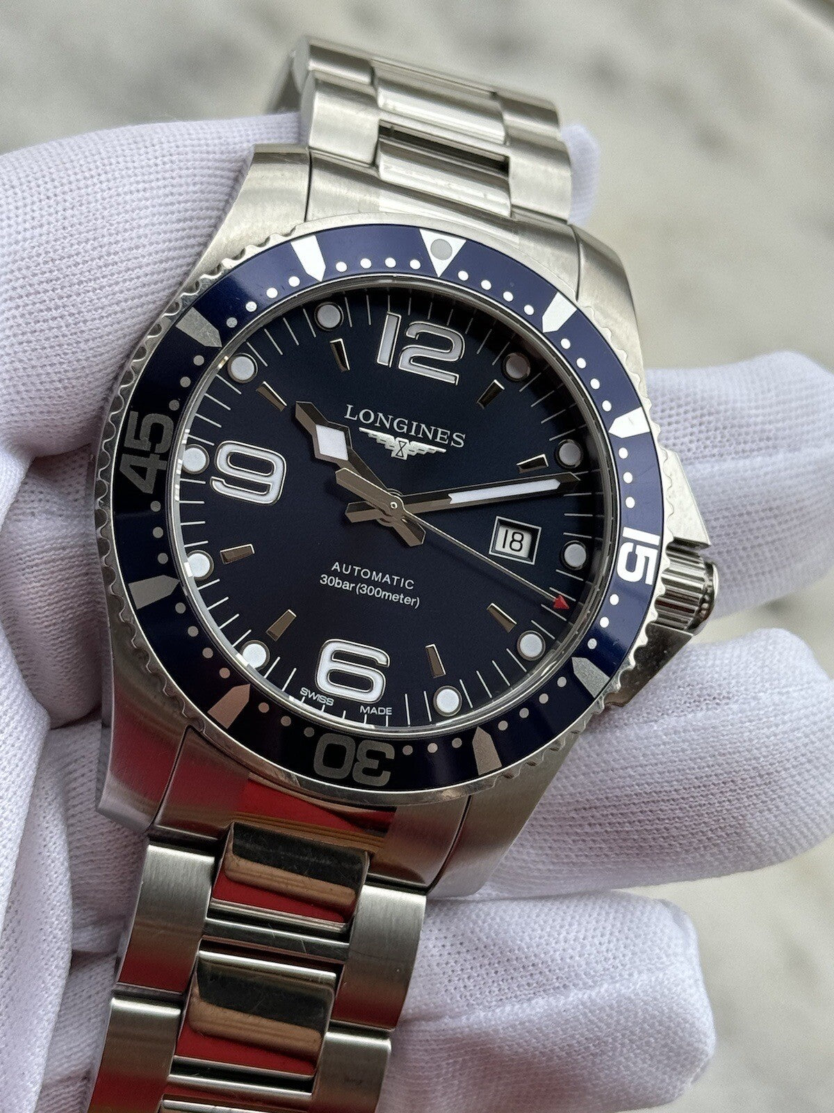 Longines HydroConquest Automatic Blue Dial Mens 44mm Swiss Made L3.841.4