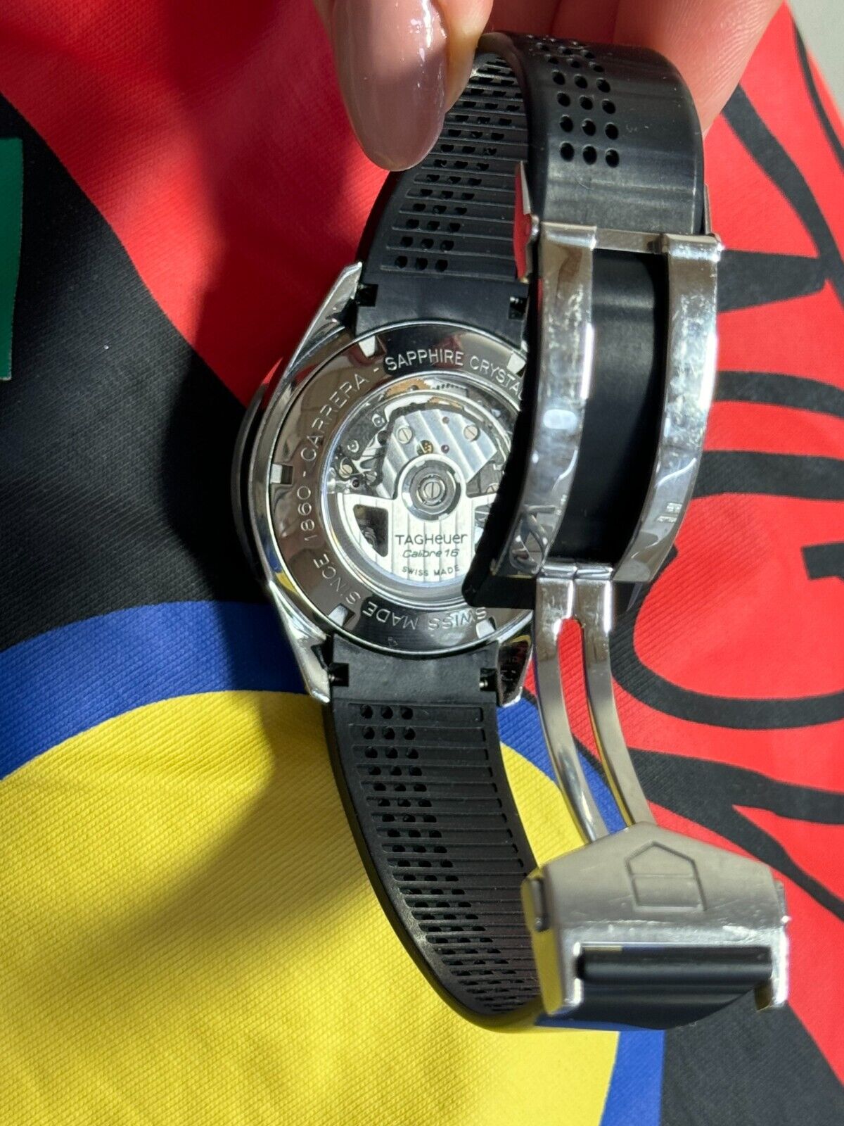 Tag Heuer Carrera Calibre 16 Chronograph | Ref. CV2014-2 | 41.5mm Swiss Automatic Men’s Watch | Original Dial & Rubber Strap