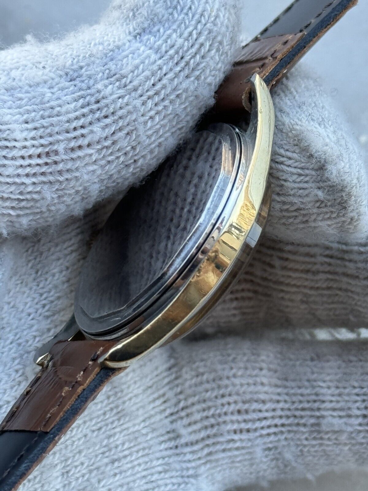 Vintage Universal Geneve Polerouter Micro Rotor Automatic Cal.215 Gold & Steel