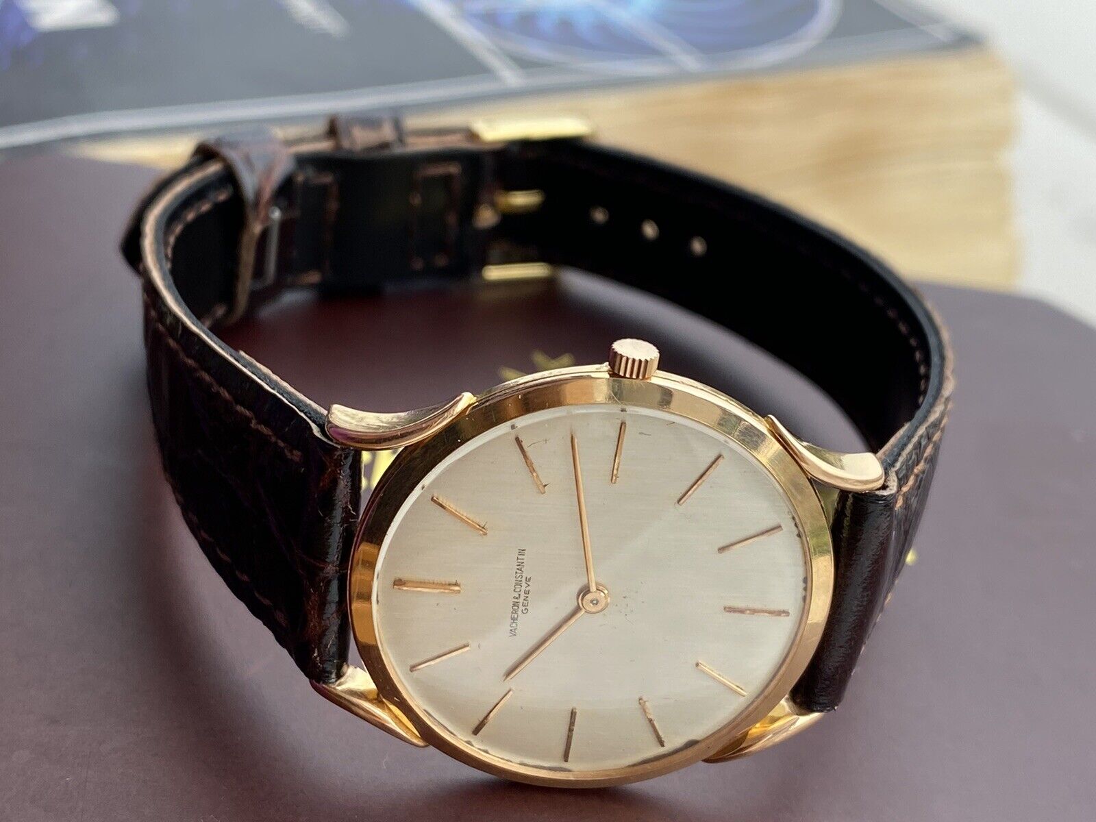 Vacheron Constantin Watch Manual Mens 31.5mm Slim Solid Rose Gold 18K Swiss Made