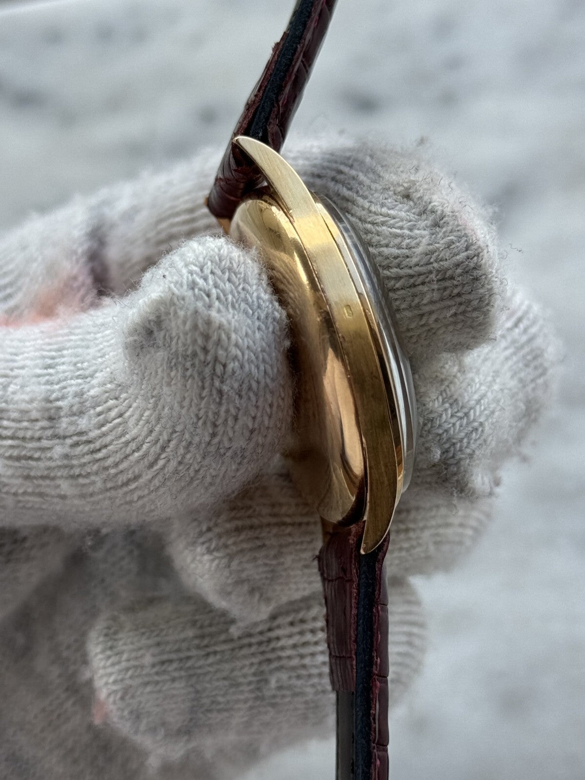 Vintage Zenith Chronograph Manual Cal.156 Solid Gold 18k Mens 37.5mm Swiss 19518