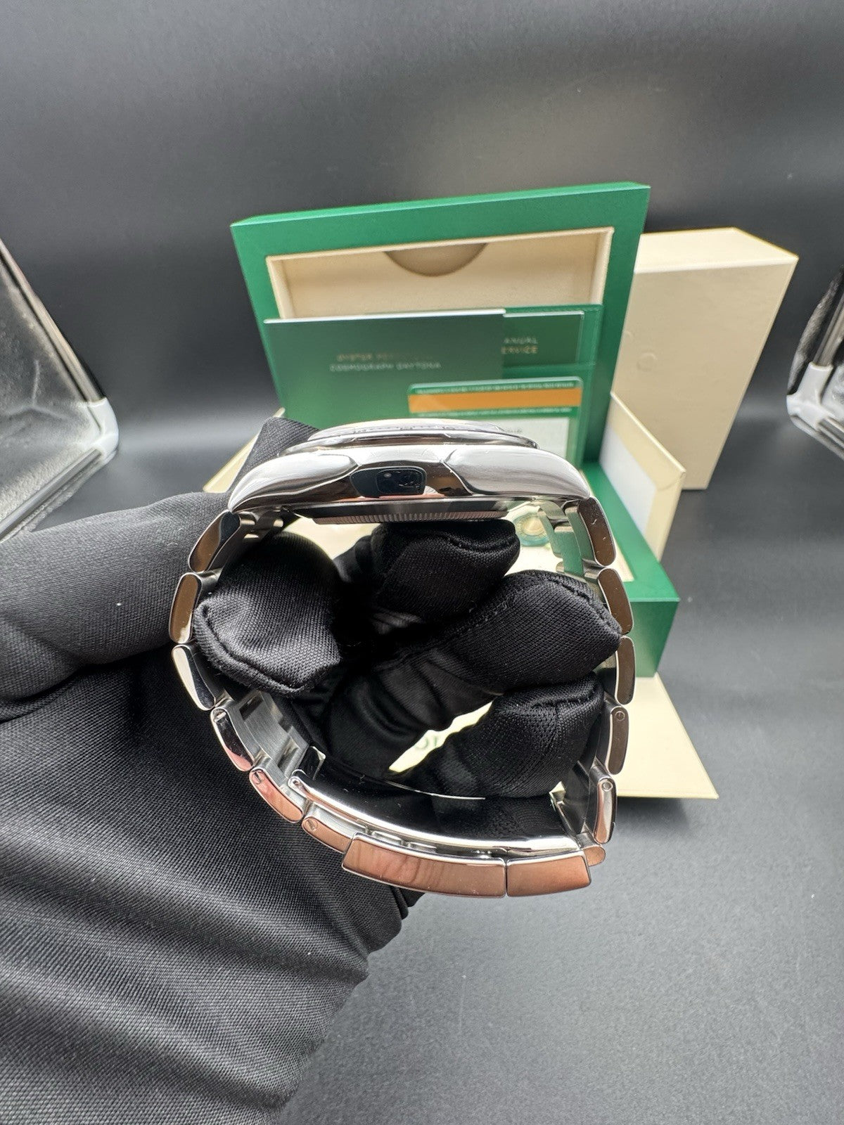 2016 Rolex Daytona Cosmograph 116520 Oyster Bracelet Black Dial Complete Set