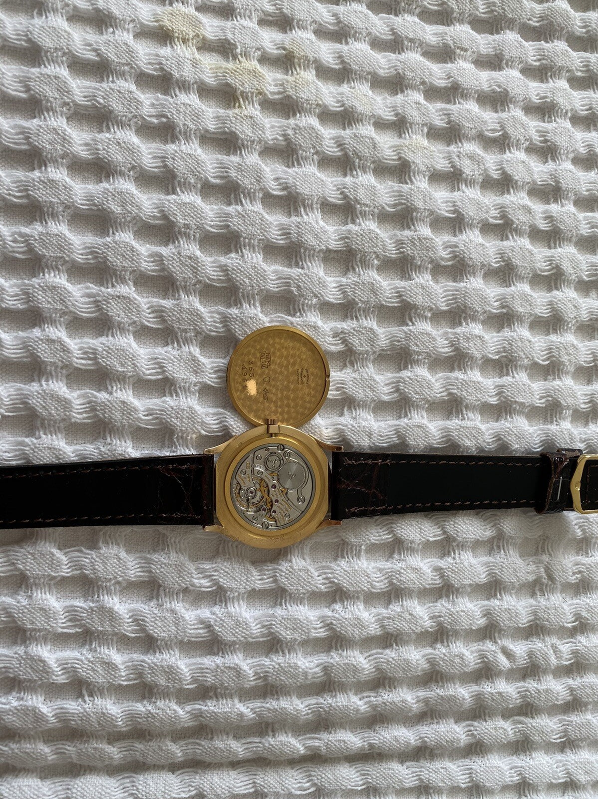 Vacheron Constantin Watch Manual Mens 31.5mm Slim Solid Rose Gold 18K Swiss Made