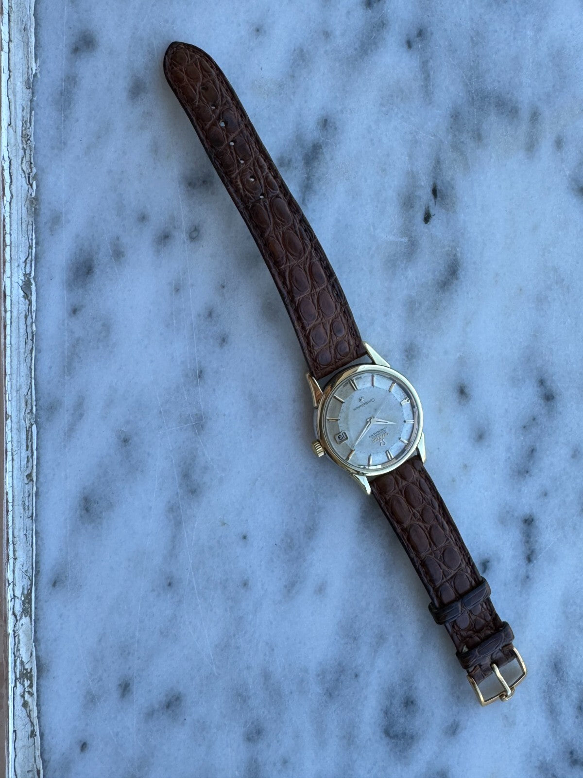 Omega Constellation Automatic Pie Pan Dial Gold & Steel Mens 34mm Swiss Made