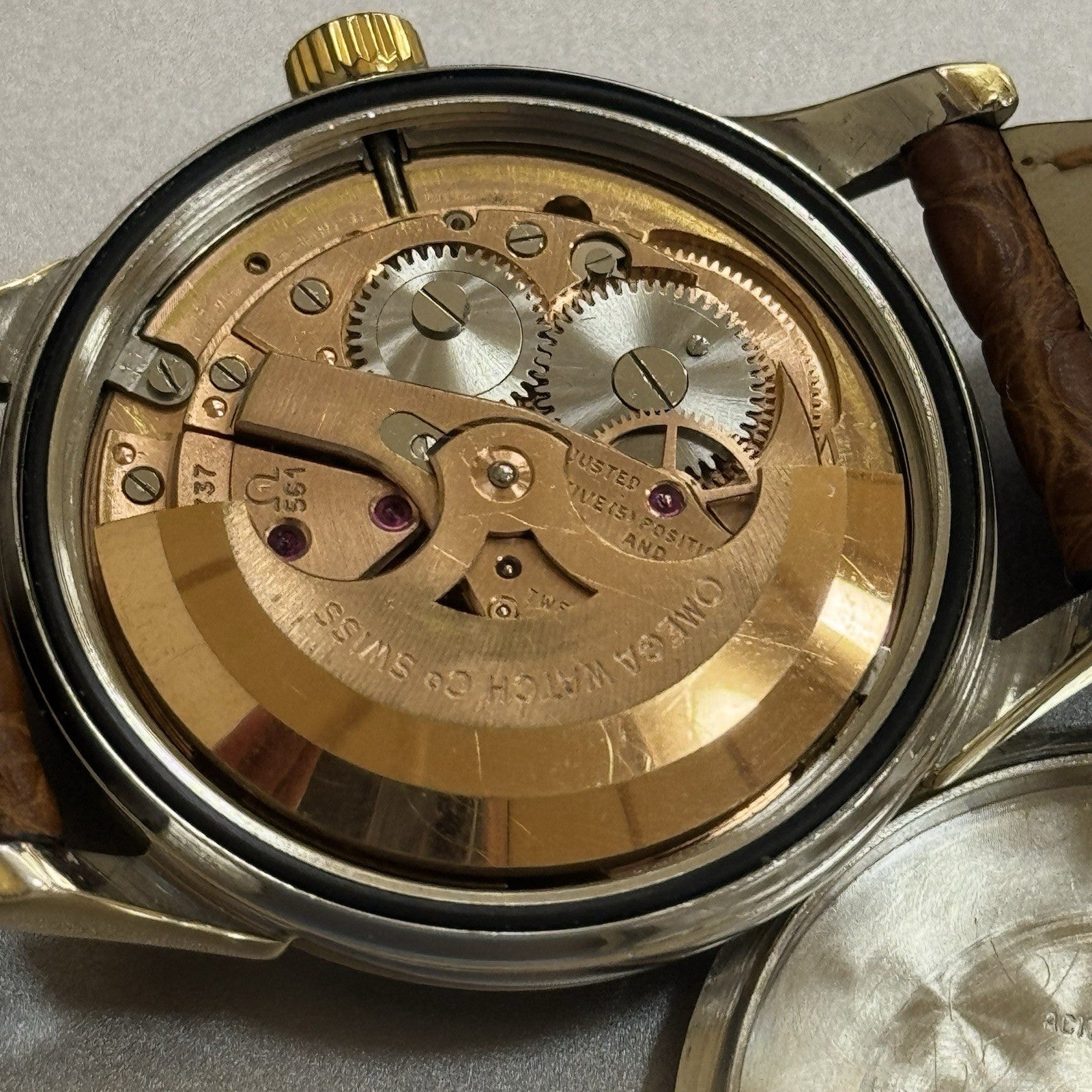 Omega Constellation Automatic Pie Pan Dial Gold & Steel Mens 34mm Swiss Made