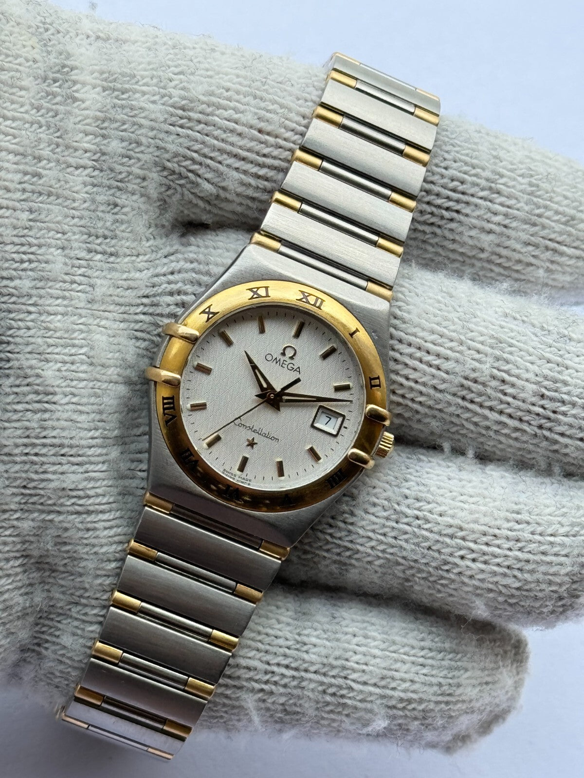 Omega Constellation Gold & Steel Quartz Cal.1424 Lady Swiss Made 796.1201