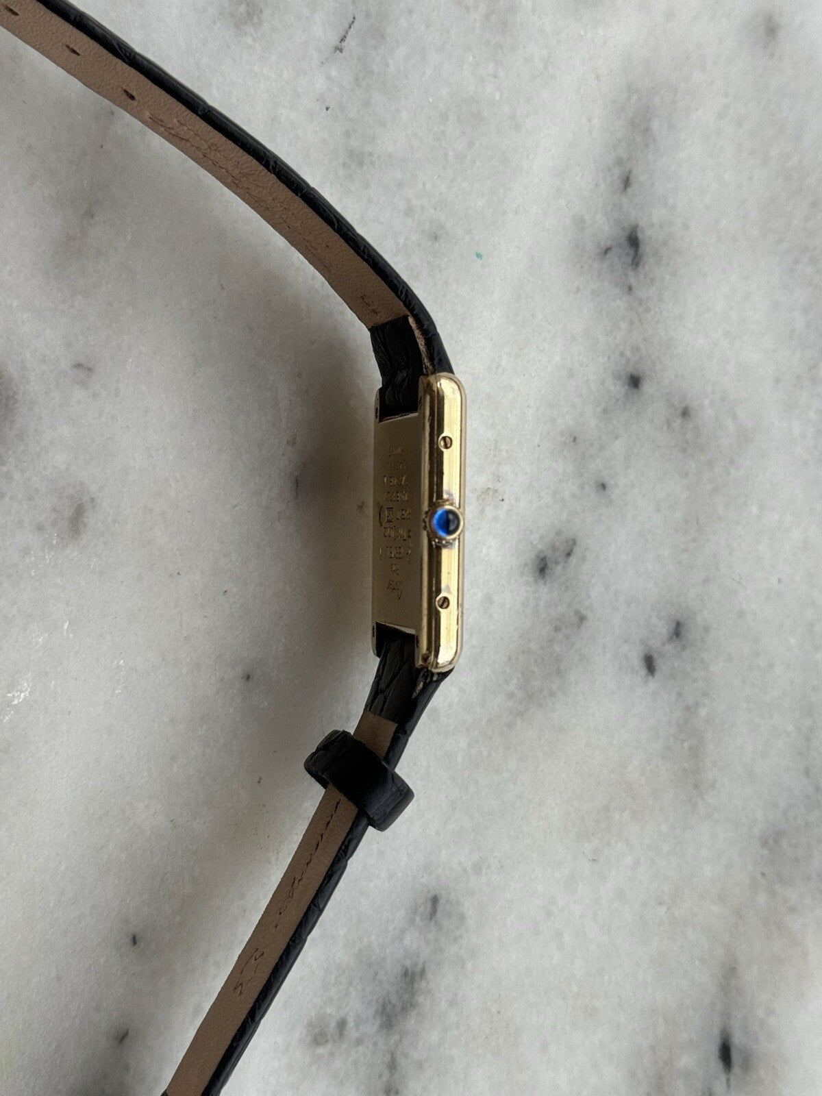 Cartier Tank Vermeil Quartz Argent 925 Midsize Tri Color 23.5x30.5mm Swiss Made