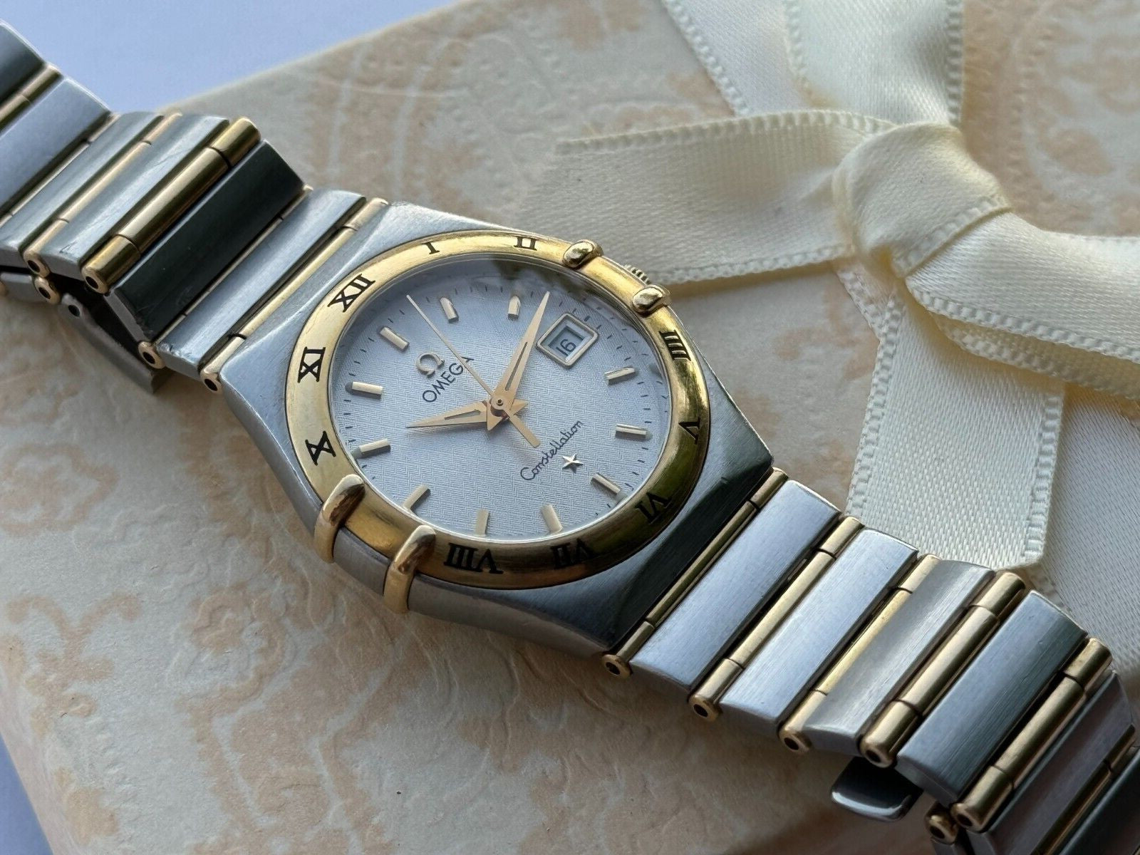 Omega Constellation Quartz Gold & Steel Lady Swiss Made 796.1201