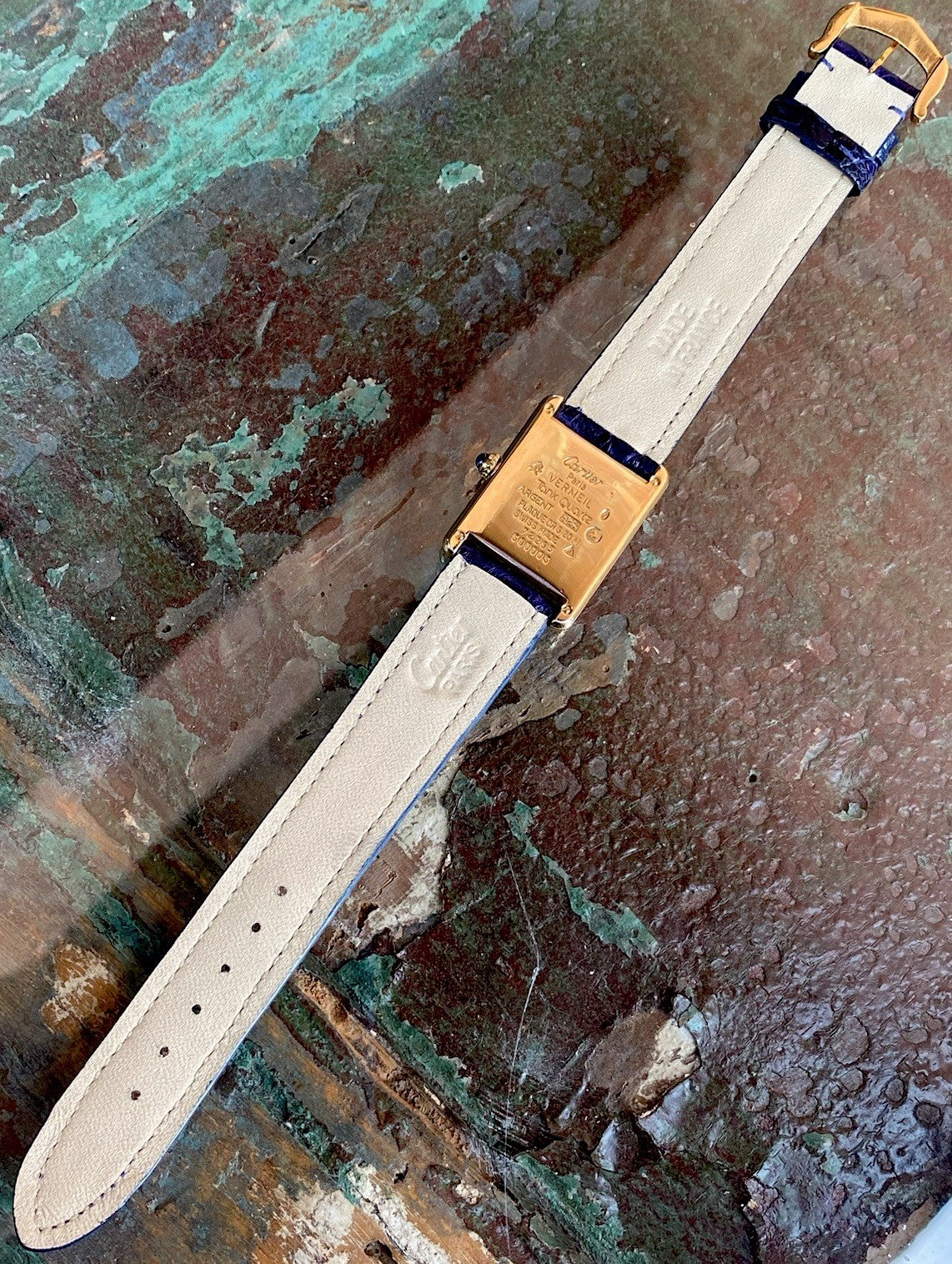 Cartier Tank LM 24x31mm Quartz | Silver 925 & 18K Gold Plated | Ref. 590005 | Burgundy Strap