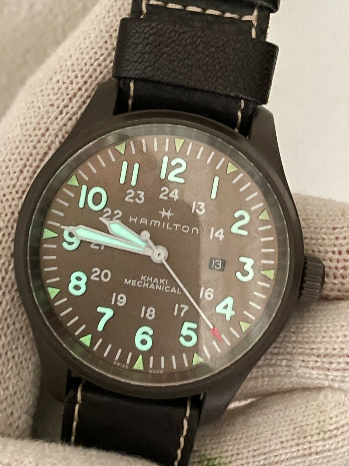 HAMILTON KHAKI FIELD H698290 LIMITED EDITION 1 OF 550 MANUAL DATE MENS 50mmSWISS