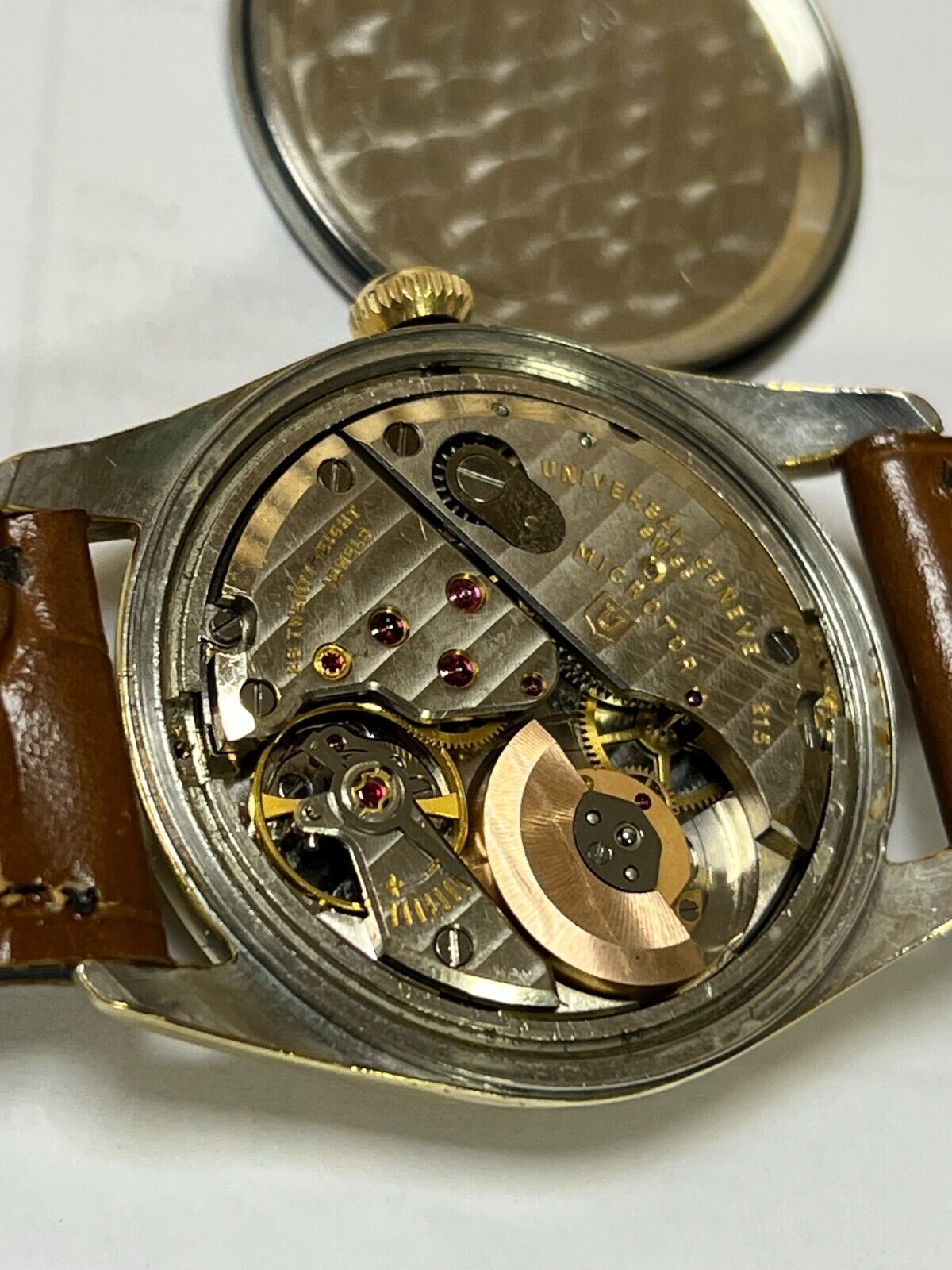 Vintage Universal Geneve Polerouter Micro Rotor Automatic Cal.215 Gold & Steel