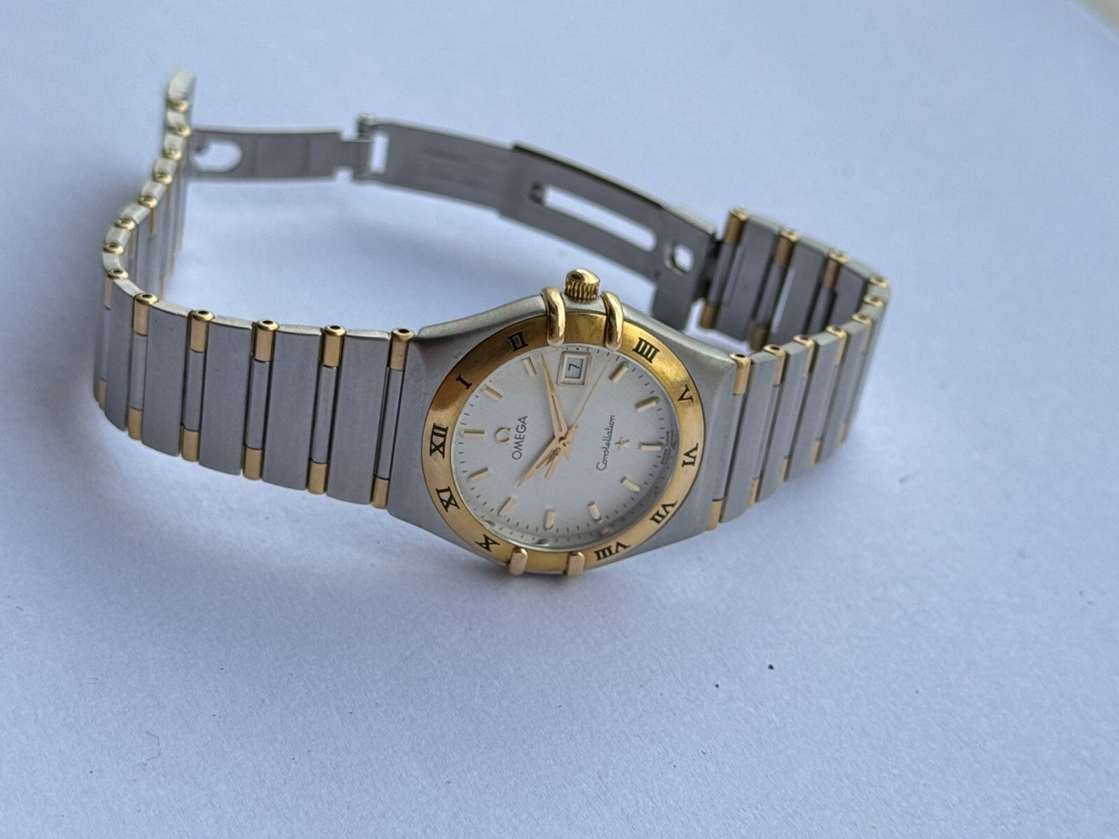 Omega Constellation Gold & Steel Quartz Cal.1424 Lady Swiss Made 796.1201