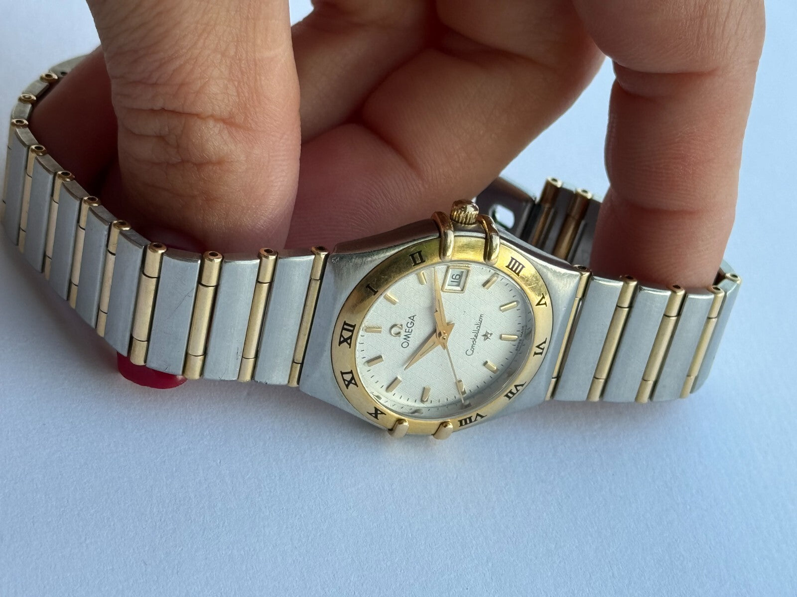 Omega Constellation Quartz Gold & Steel Lady Swiss Made 796.1201