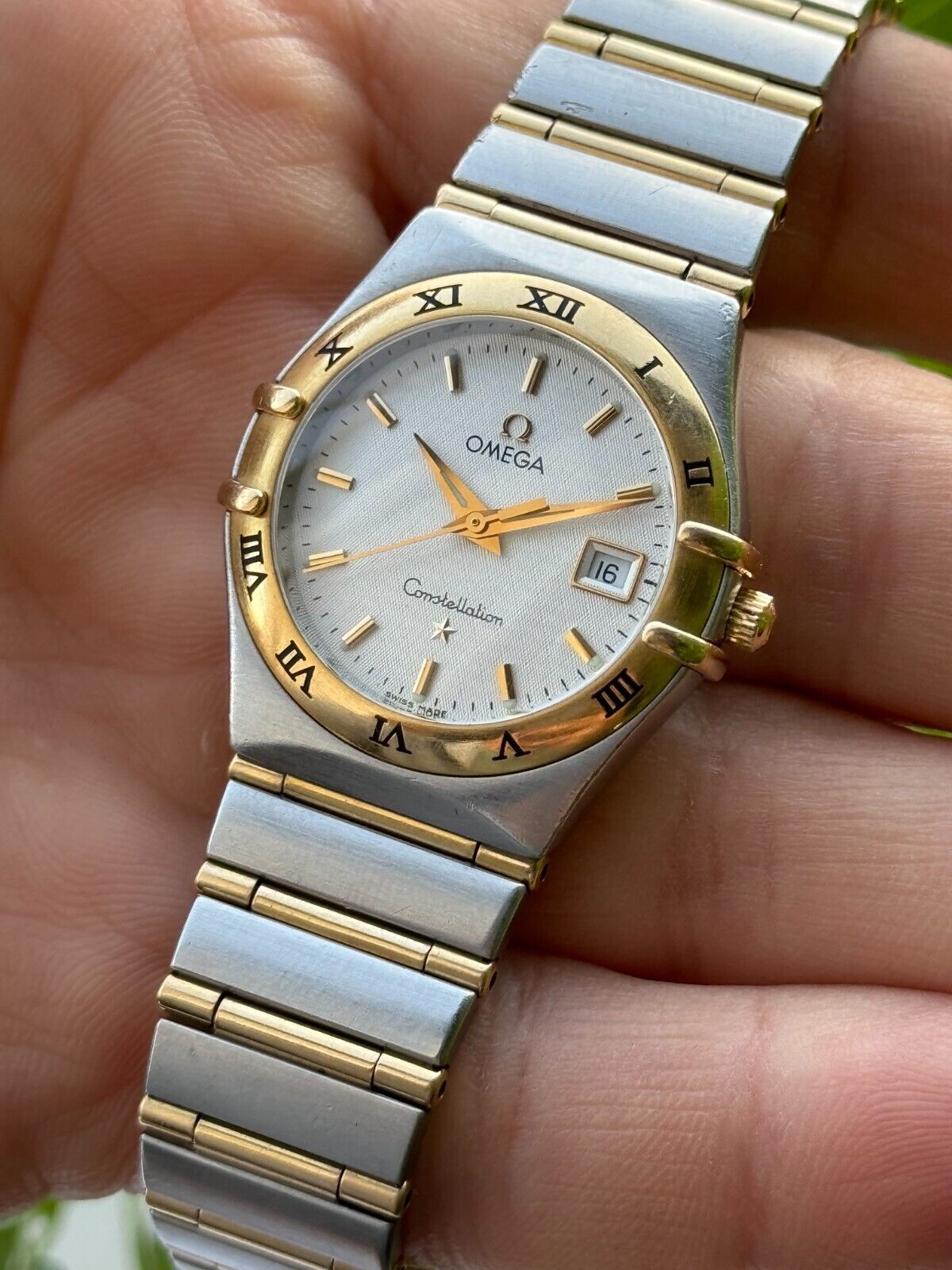 Omega Constellation Quartz Gold & Steel Lady Swiss Made 796.1201