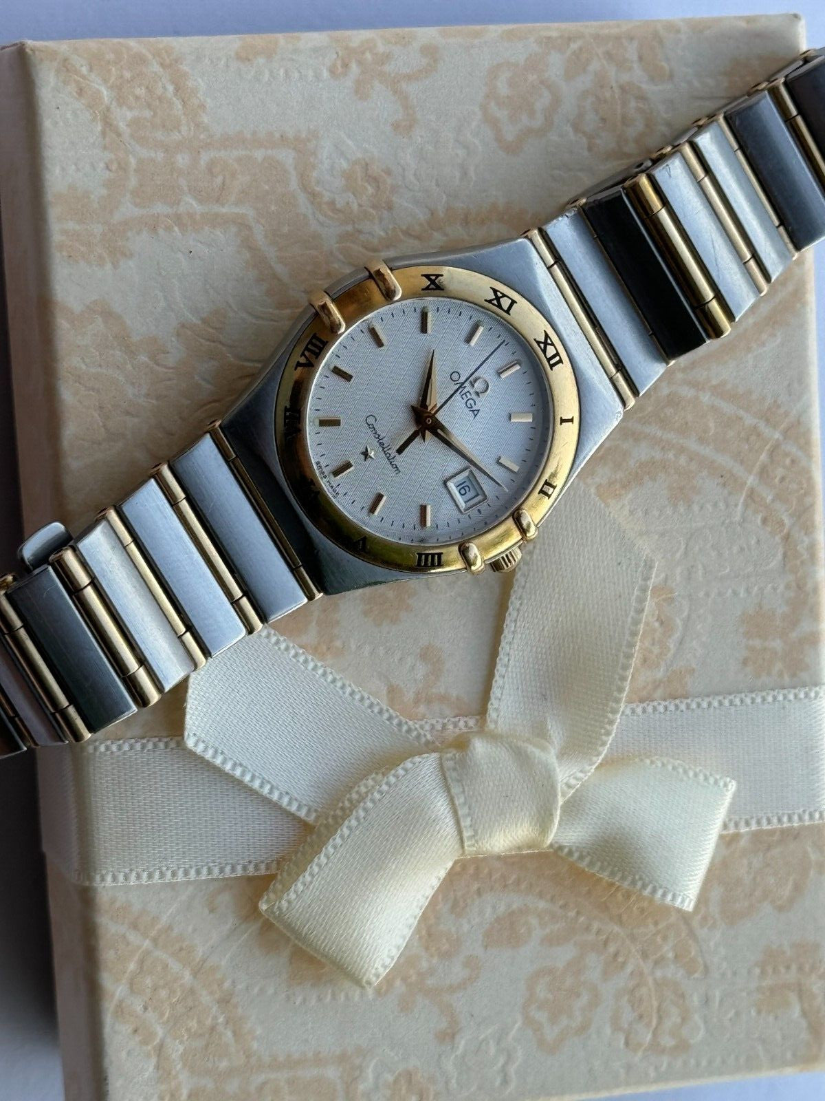 Omega Constellation Quartz Gold & Steel Lady Swiss Made 796.1201