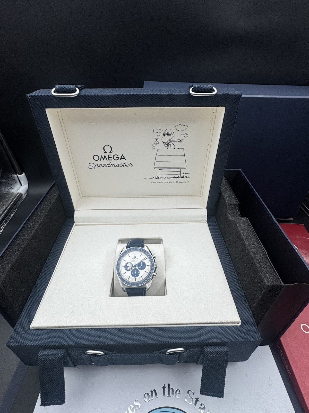 2025 Omega Speedmaster SILVER SNOOPY AWARD BLUE 310.32.42.50.02.001 Watch Unworn