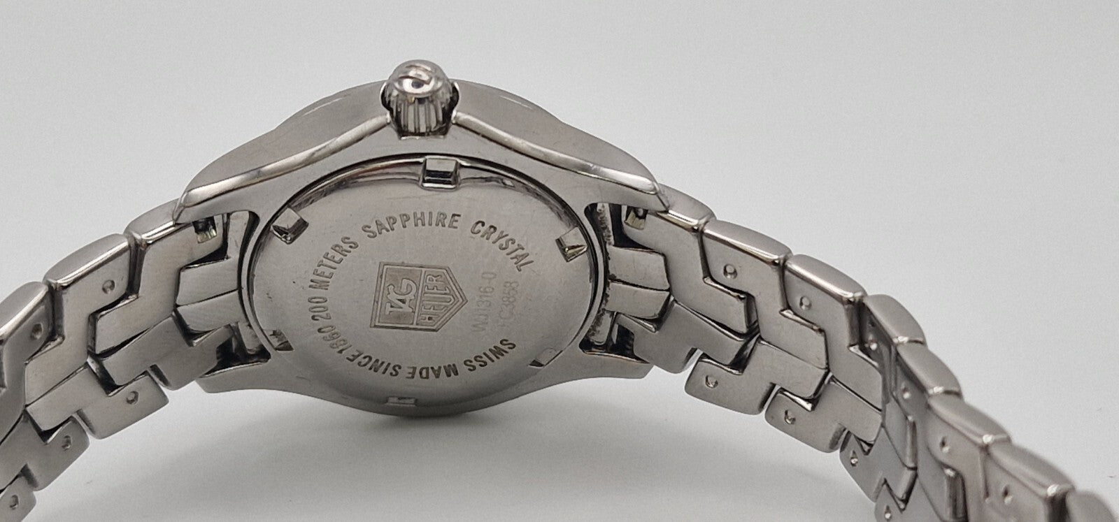 Tag Heuer Link 200 Meters Lady's Bracelet Watch with Diamond Bezel in Tag Box.