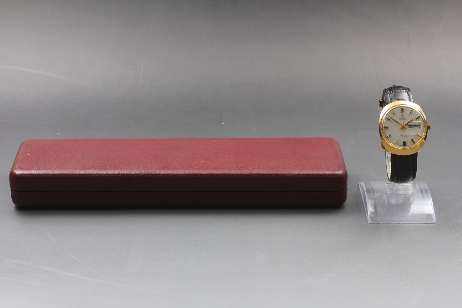 VTG Omega Seamaster Cosmic 166.035 Tool 107 AT Day/Date Gold Plated Men's– Exc+5