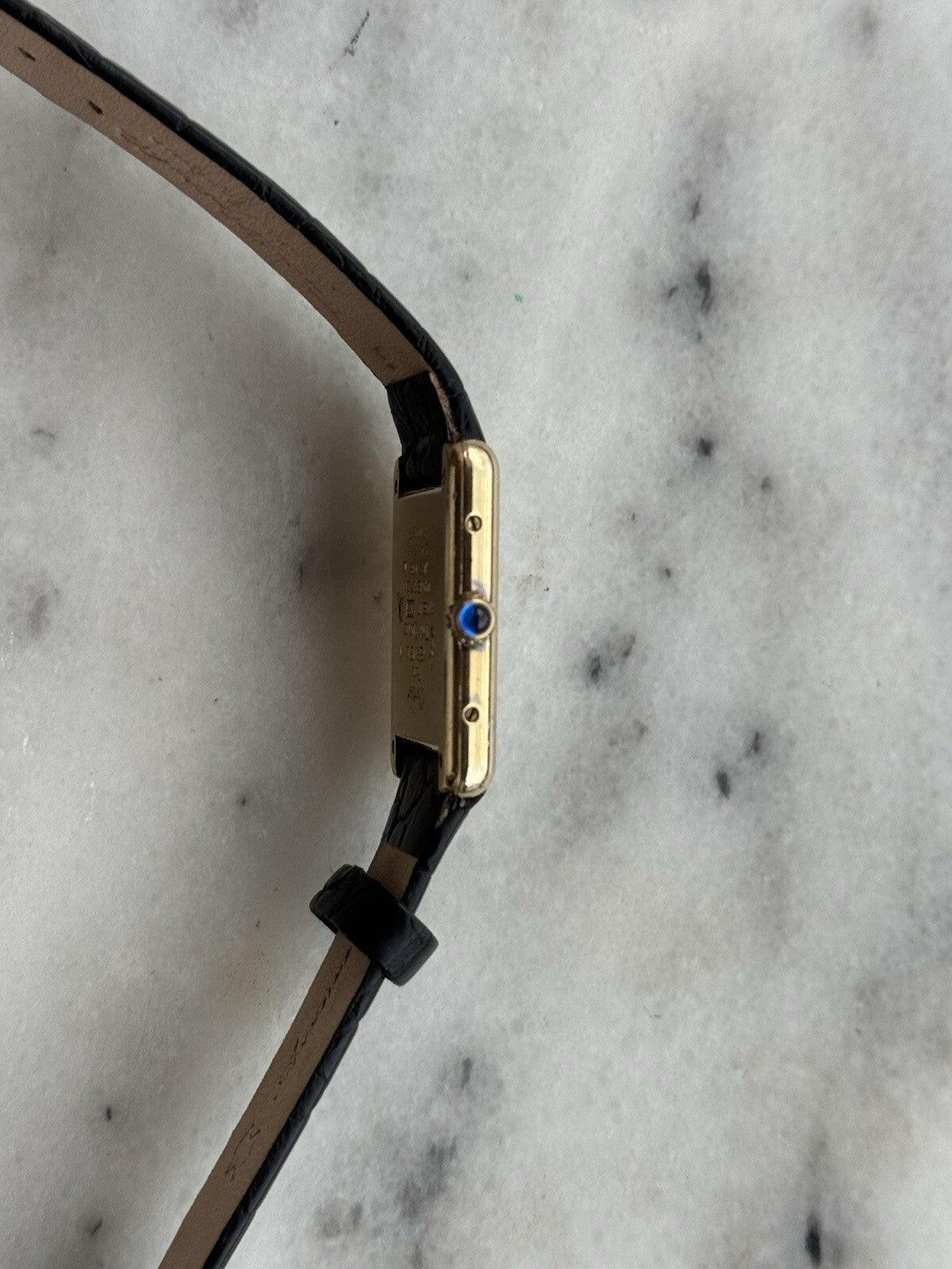 Cartier Tank Vermeil Quartz Argent 925 Midsize Tri Color 23.5x30.5mm Swiss Made