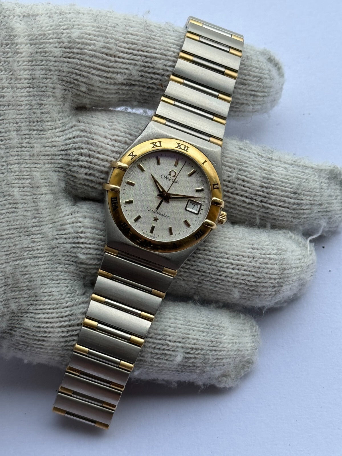 Omega Constellation Gold & Steel Quartz Cal.1424 Lady Swiss Made 796.1201