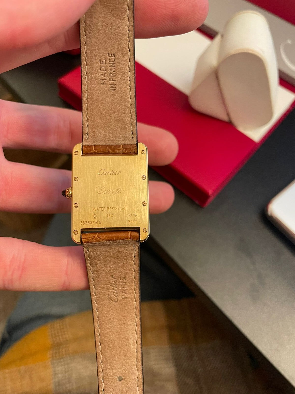 Cartier Tank Louis 2441 Full Set | Serviced by Cartier 2025 | Box, Papers, Bands Included