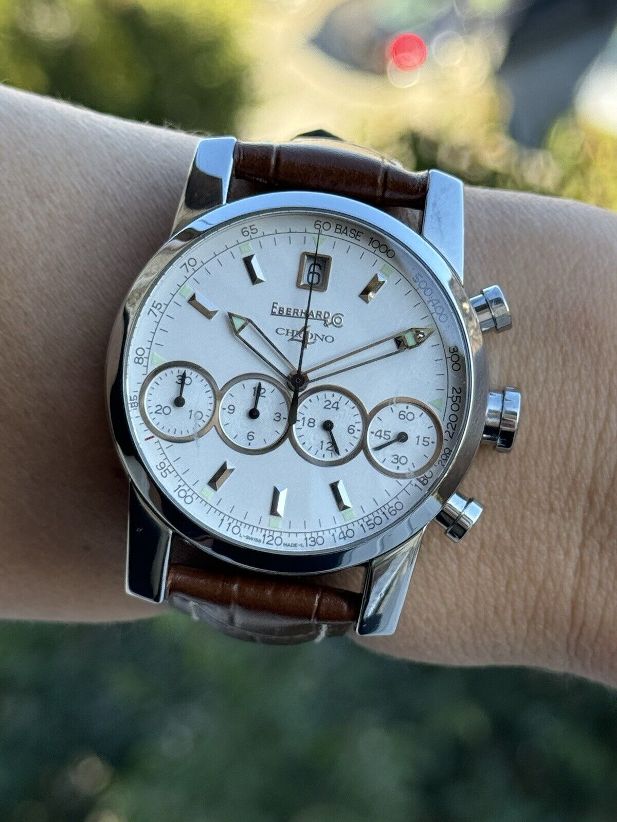 Eberhard & Co Chrono 4 Chronograph Automatic Mens 40mm Swiss Made 31041