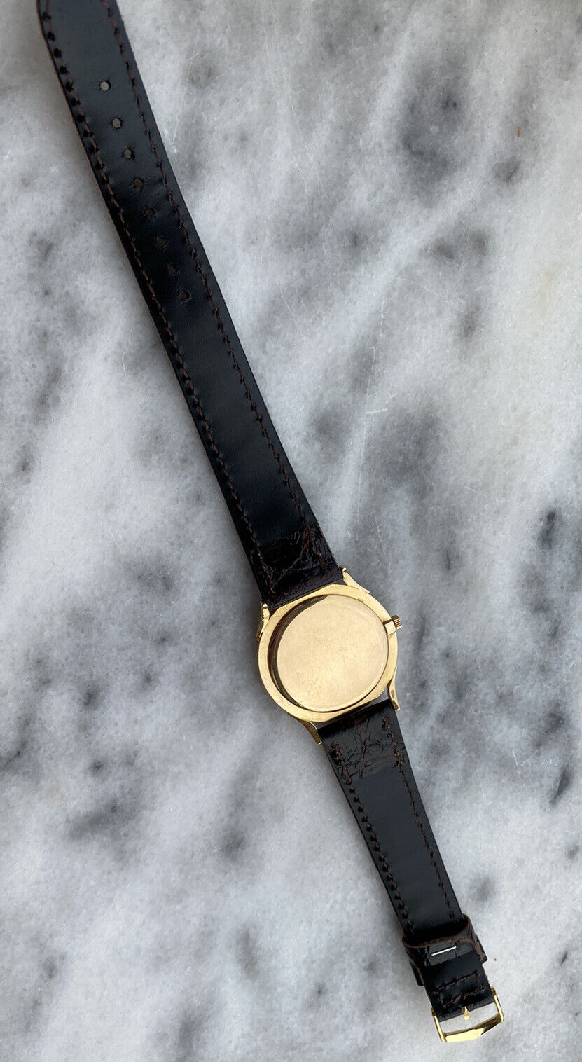 Vacheron Constantin Watch Manual Mens 31.5mm Slim Solid Rose Gold 18K Swiss Made