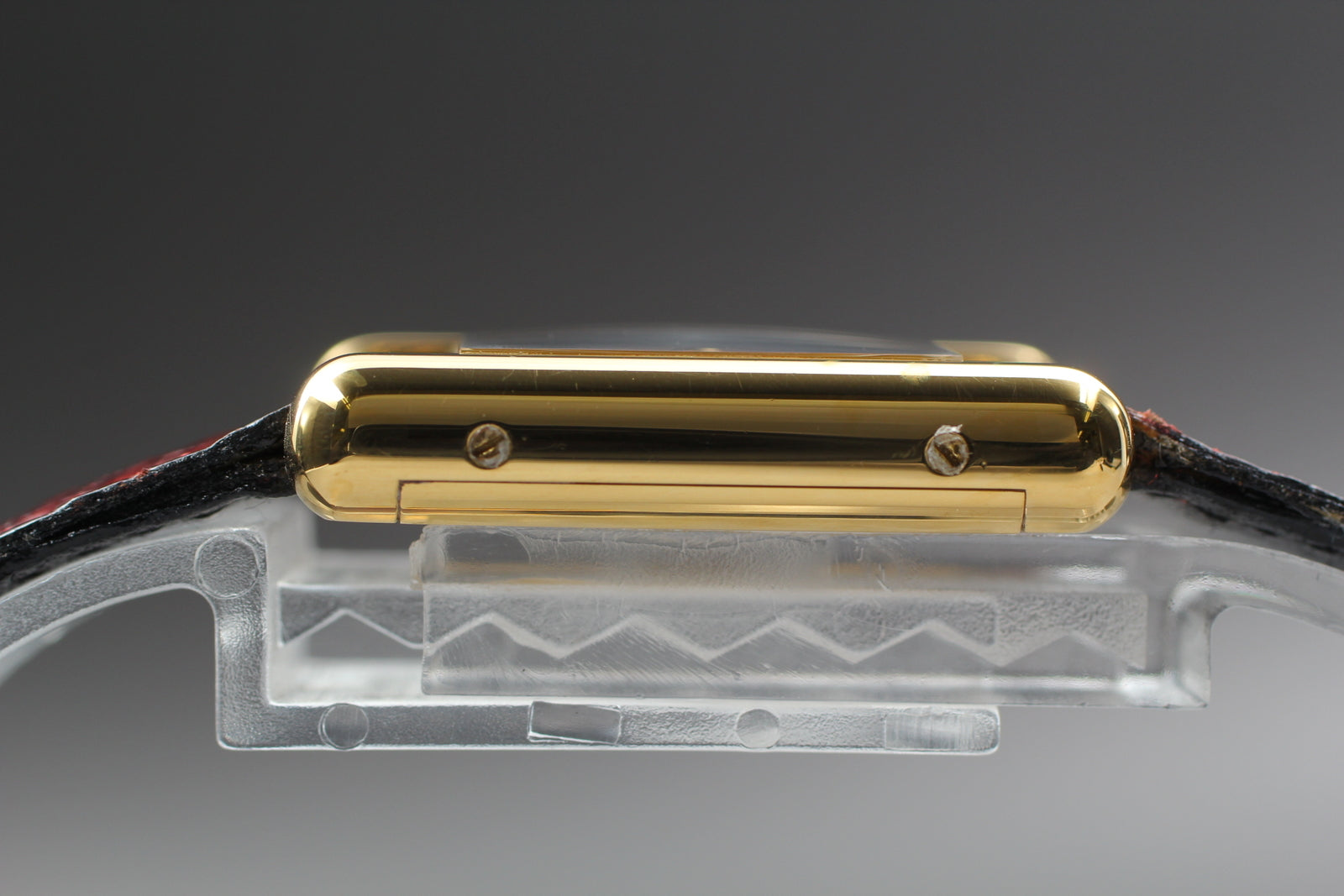 Cartier Tank Must Red Dial | Manual Wind Watch | Vintage Rare Beauty | Full Set with Box & Papers | 23mm x 30mm