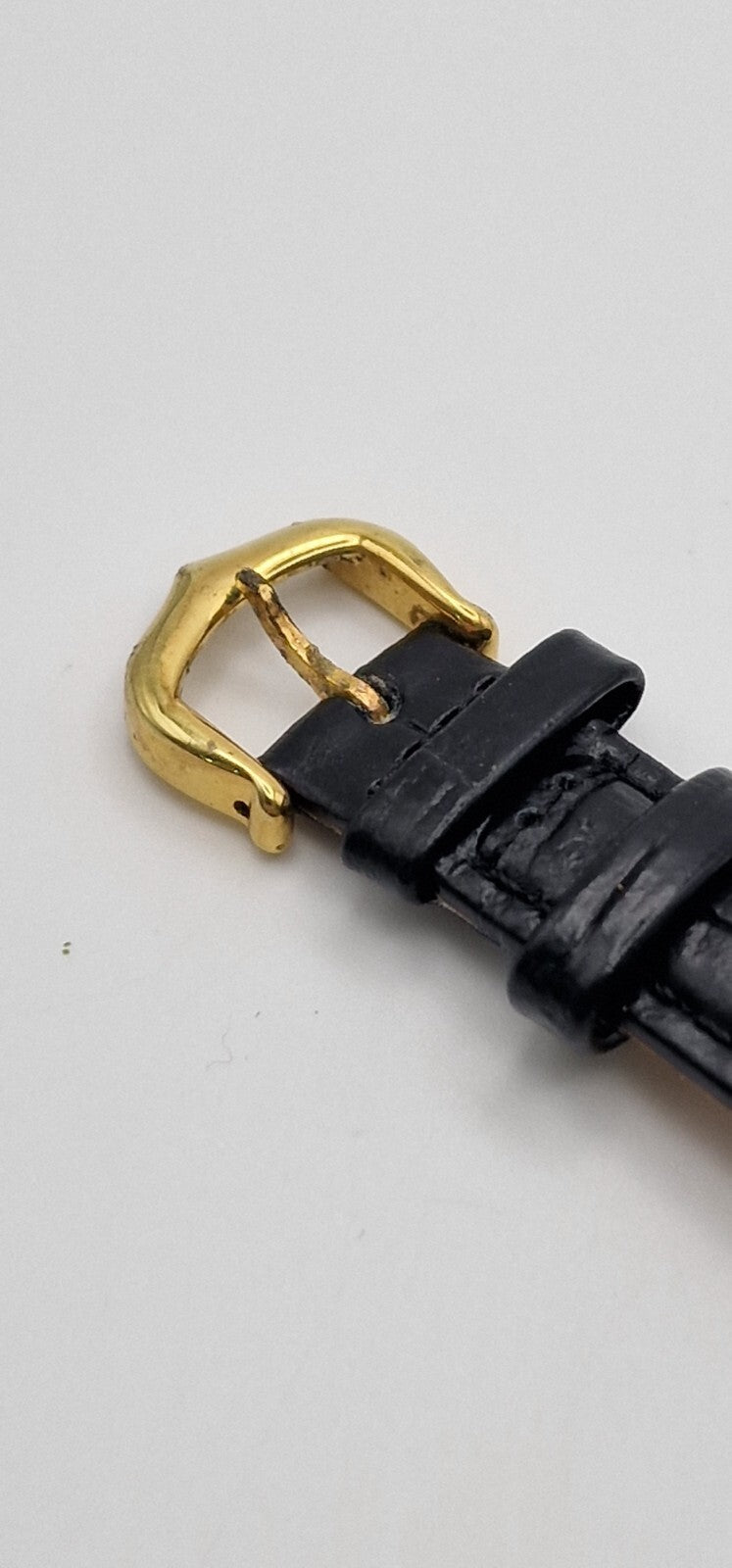 Must de Cartier Vendome 18ct Gold on Silver Lady’s Watch | Black Dial | Original Cartier Movement | New Black Leather Strap