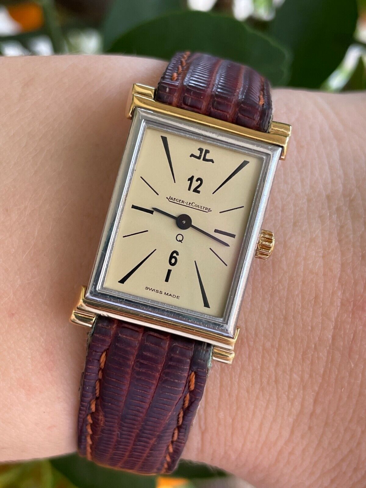 JAEGER LECOULTRE WATCH QUARTZ GOLD 18K & S/S LADY SWISS MADE 160 012 5