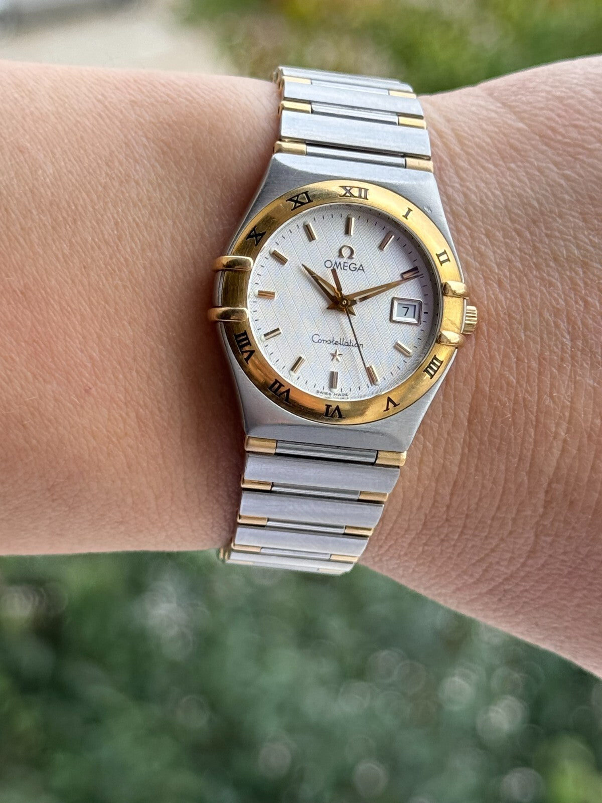 Omega Constellation Gold & Steel Quartz Cal.1424 Lady Swiss Made 796.1201
