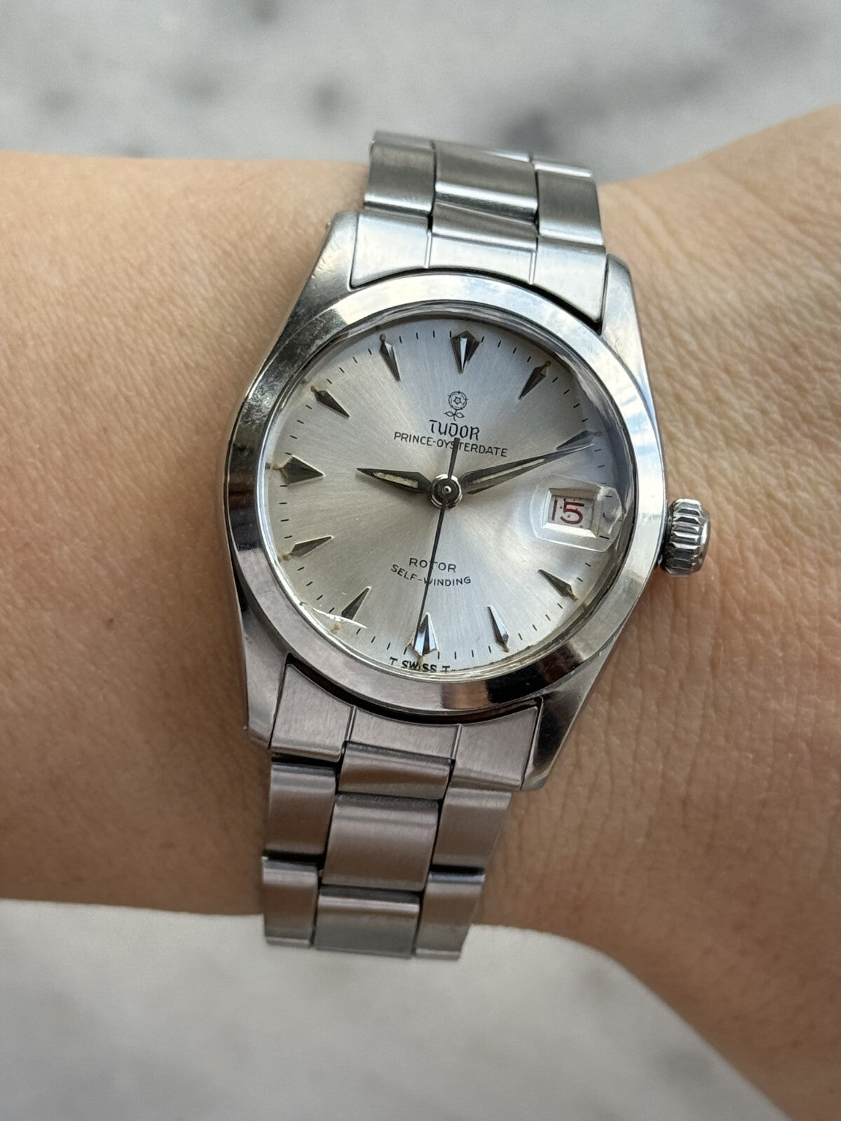Tudor Prince Oyster Date 7911 Automatic Date Midsize 31mm Swiss Made