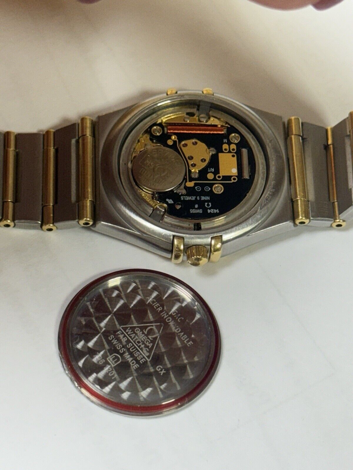 Omega Constellation Quartz Gold & Steel Lady Swiss Made 796.1201