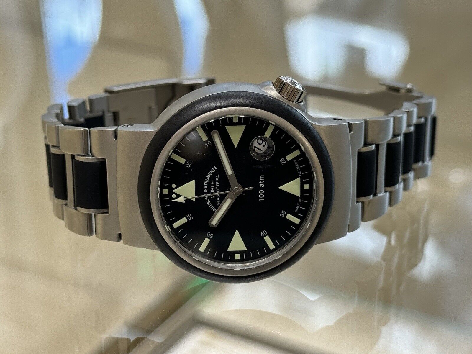 Muhle Glashutte Rescue Timer S.A.R Watch Automatic Mens 42.5mm Made In Germany