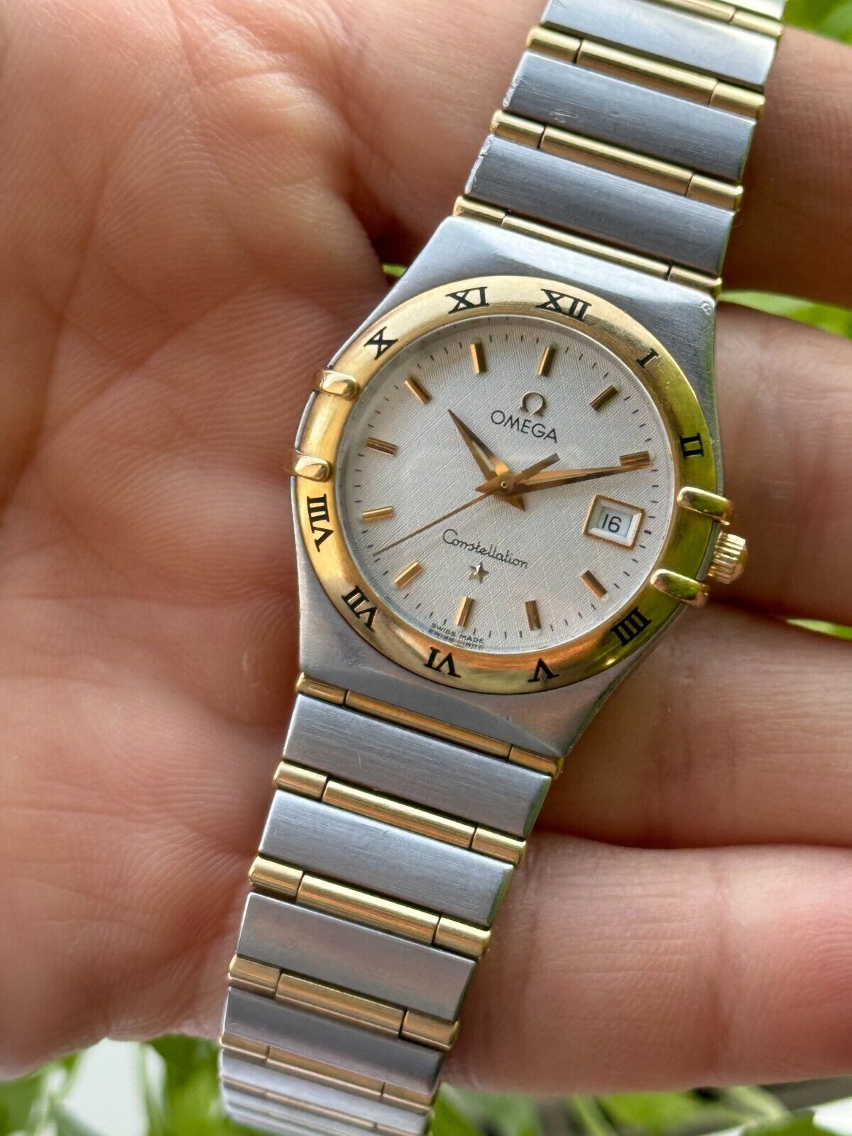 Omega Constellation Quartz Gold & Steel Lady Swiss Made 796.1201