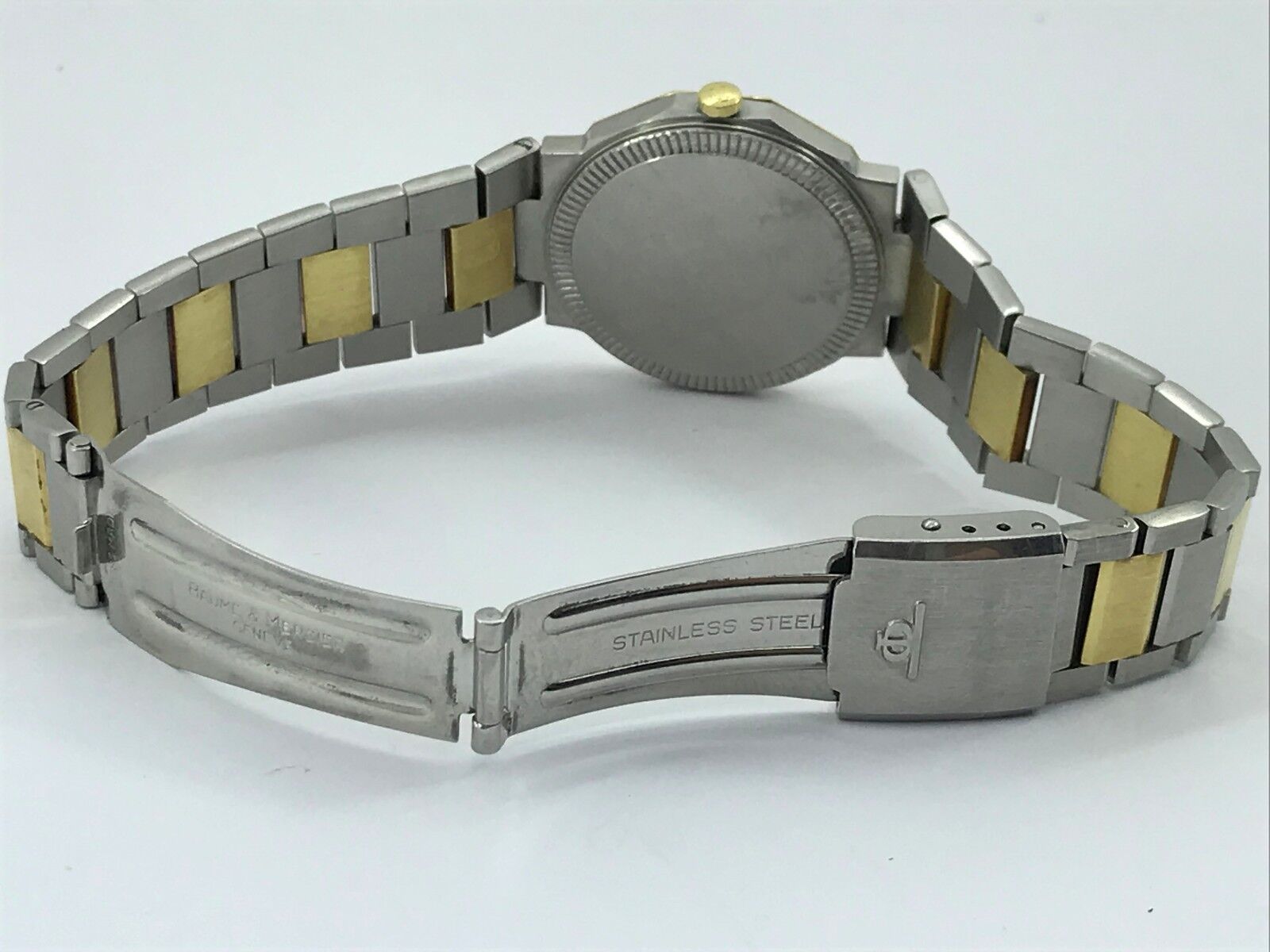 BAUME MERCIER WATCH RIVIERA A5333.018 QUARTZ GOLD18K&STEEL UNISEX 30mm SWISS