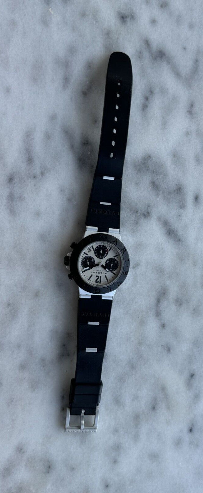 Bvlgari Diagono Aluminium Chronograph Automatic AC 38 CA Mens 38mm Swiss Made