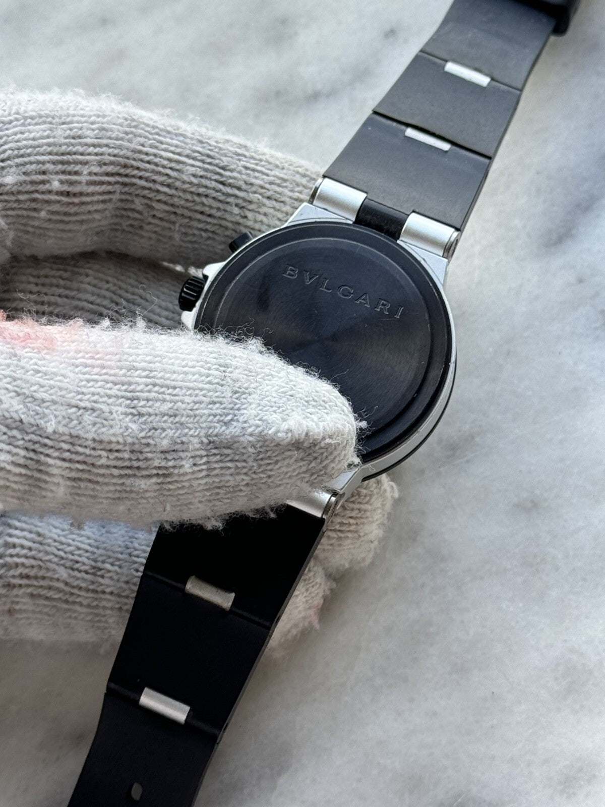 Bvlgari Diagono Aluminium Chronograph Automatic AC 38 CA Mens 38mm Swiss Made