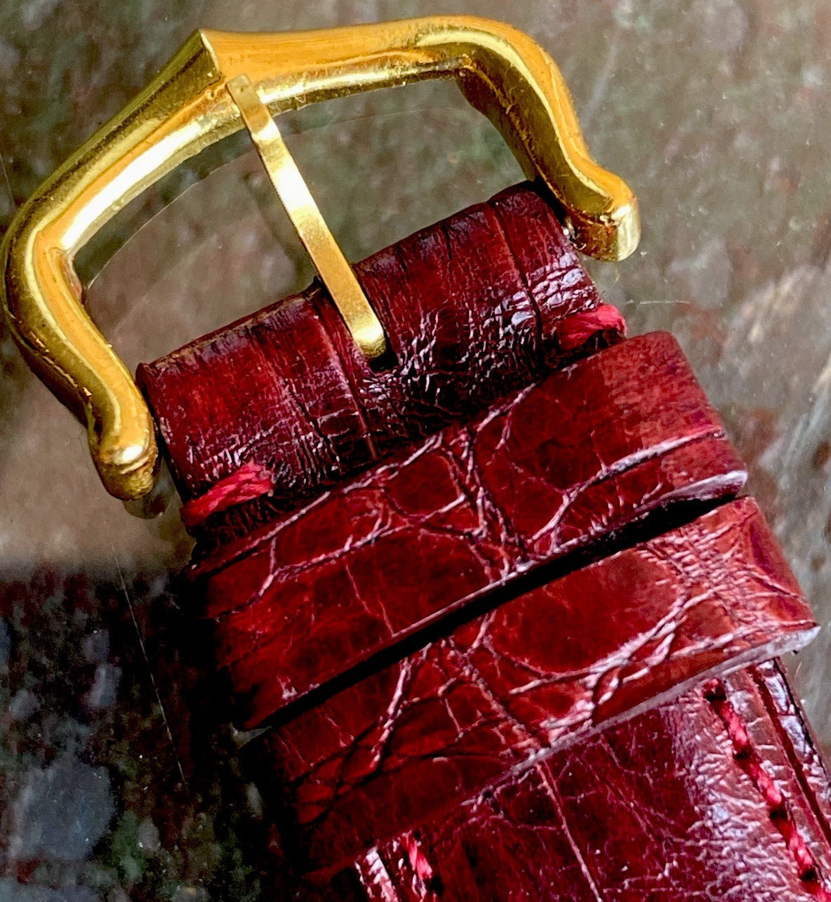 Cartier Tank LM 23mm Manual Wind | Silver 925 & 18K Gold Plated | Burgundy Dial | Ref. 78-1