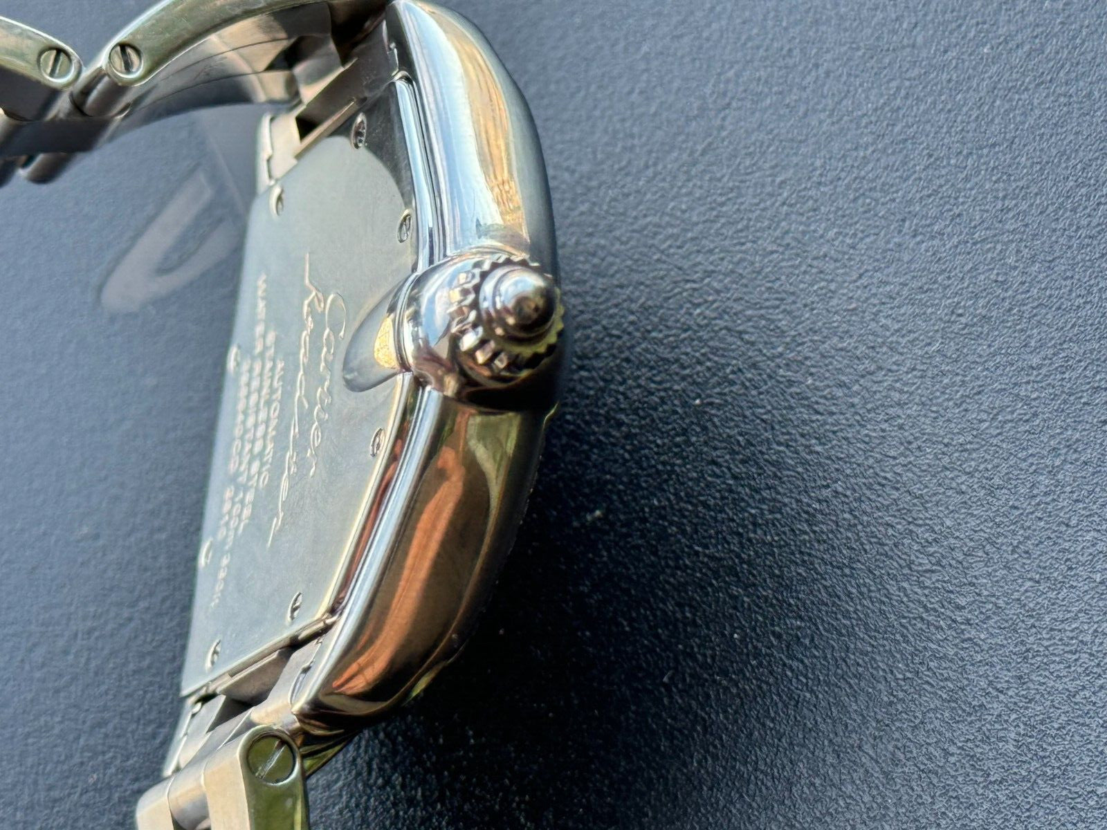 Cartier Diamonds Roadster 2510 Automatic Watch Mens Swiss Made