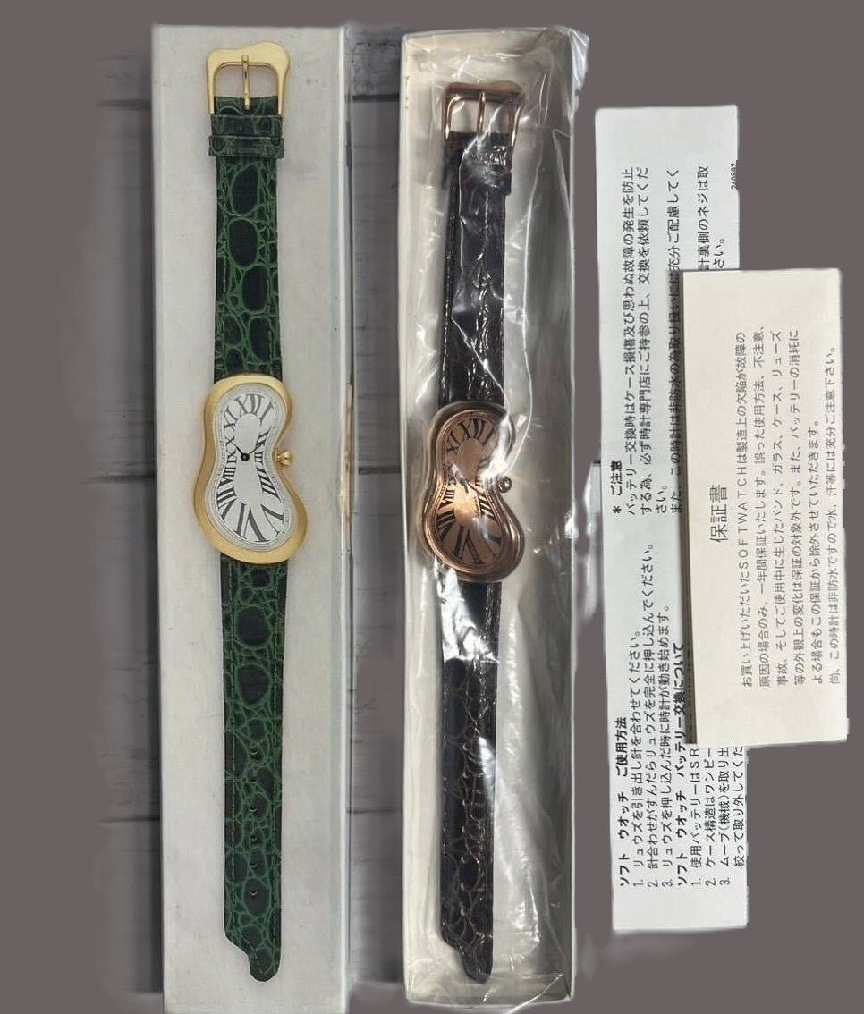 Salvador Dali Exaequo Softwatch 29mm Rose Gold Quartz Watch – Rare, w/ Box Set